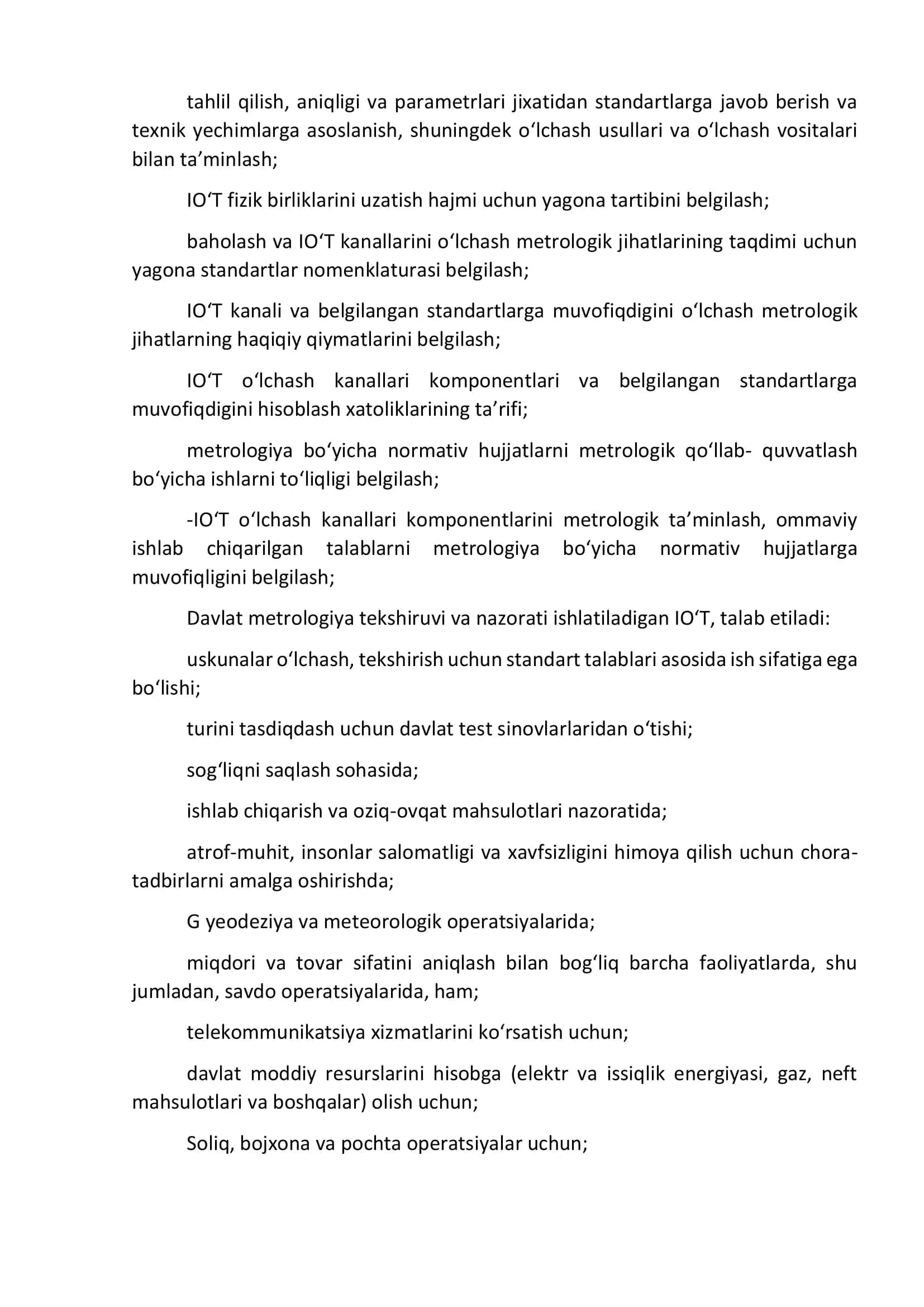 Intellektual o‘lchash vositalarining metrologik tavsiflari va ularga talablar 3