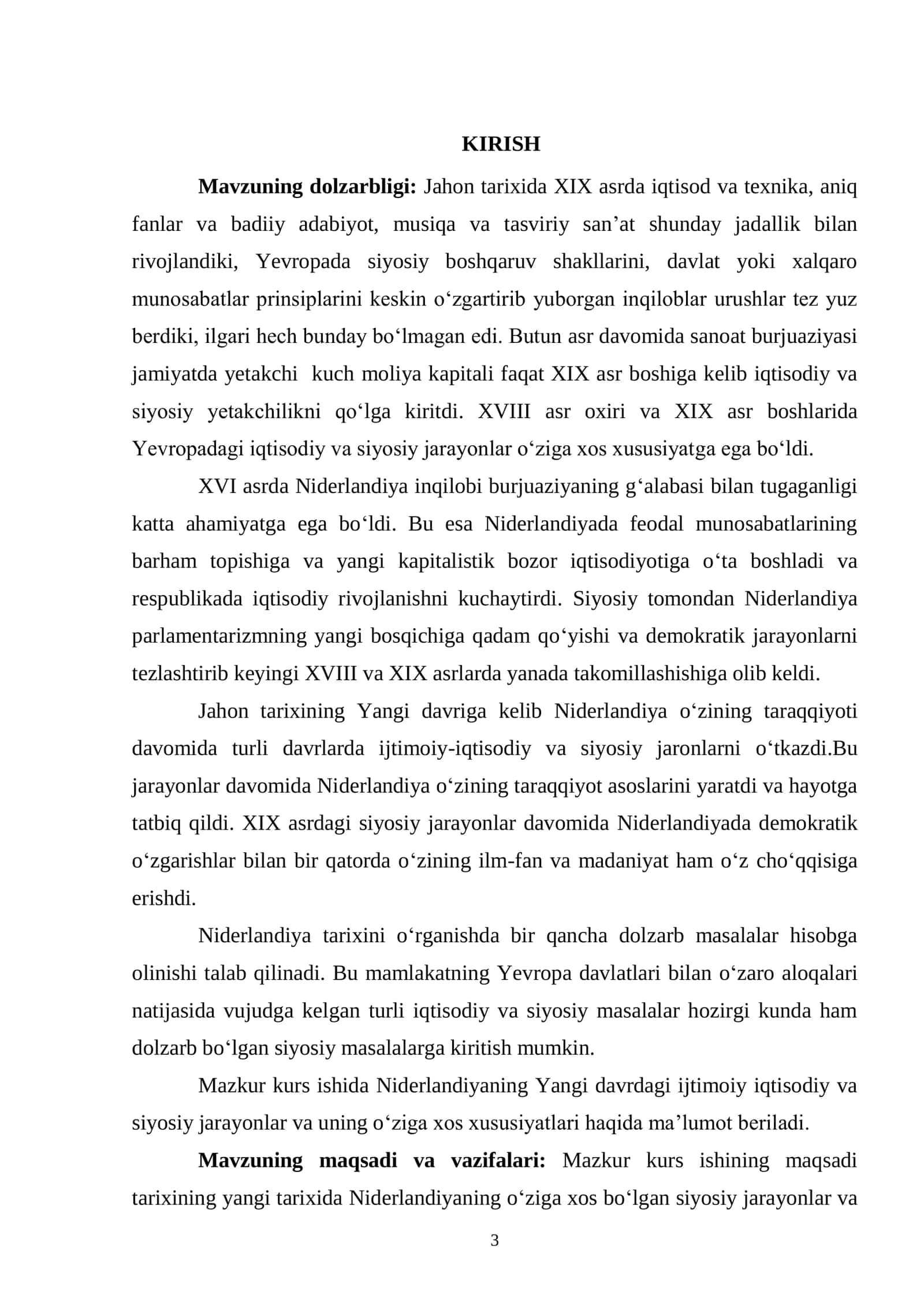 Yangi davrda Niderlandiyada ijtimoiy-iqtisodiy va siyosiy vaziyat 3