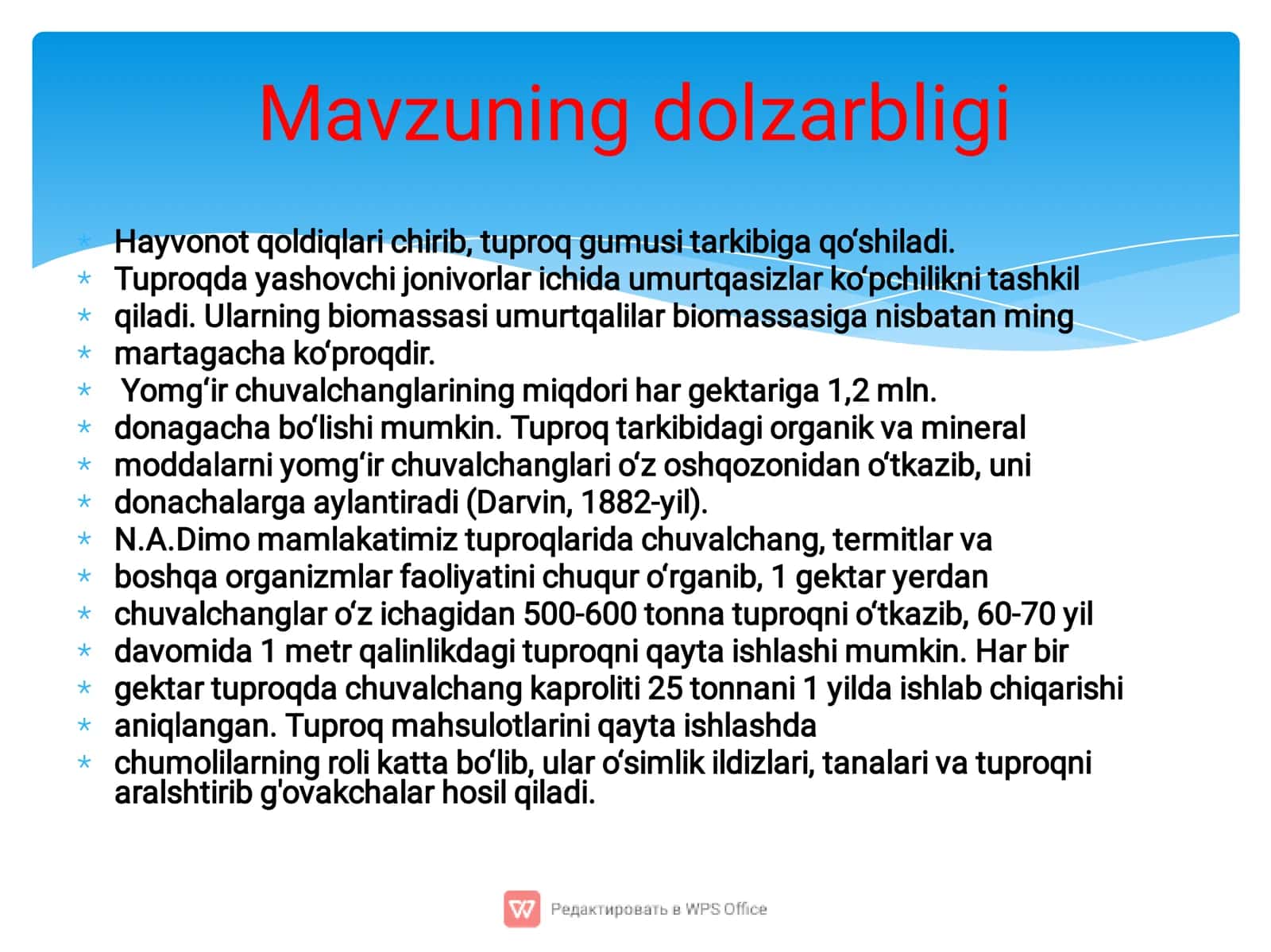Tuproqda yashovchi umurtqasiz hayvonlar va ularning ahamiyati 3