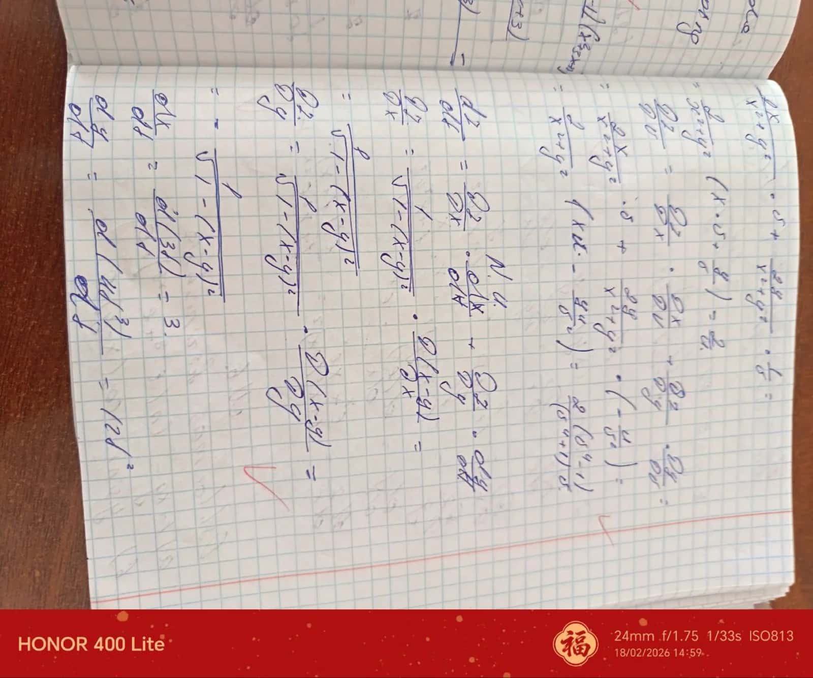 Ikki o'zgaruvchi funksyalarga oid misollar 3
