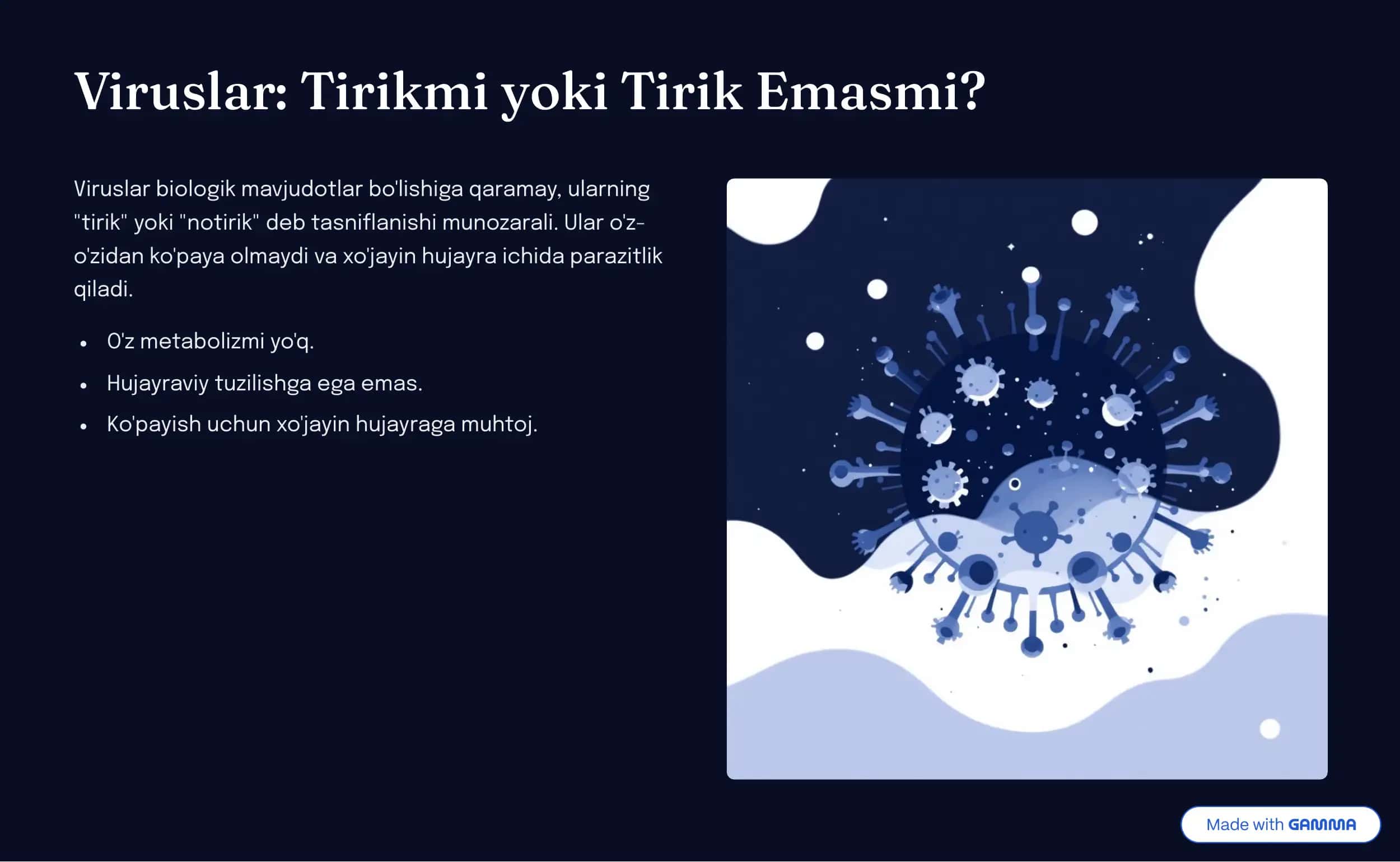 Viru4lar, Prokaryot va Eukaryot Hujayralar 3