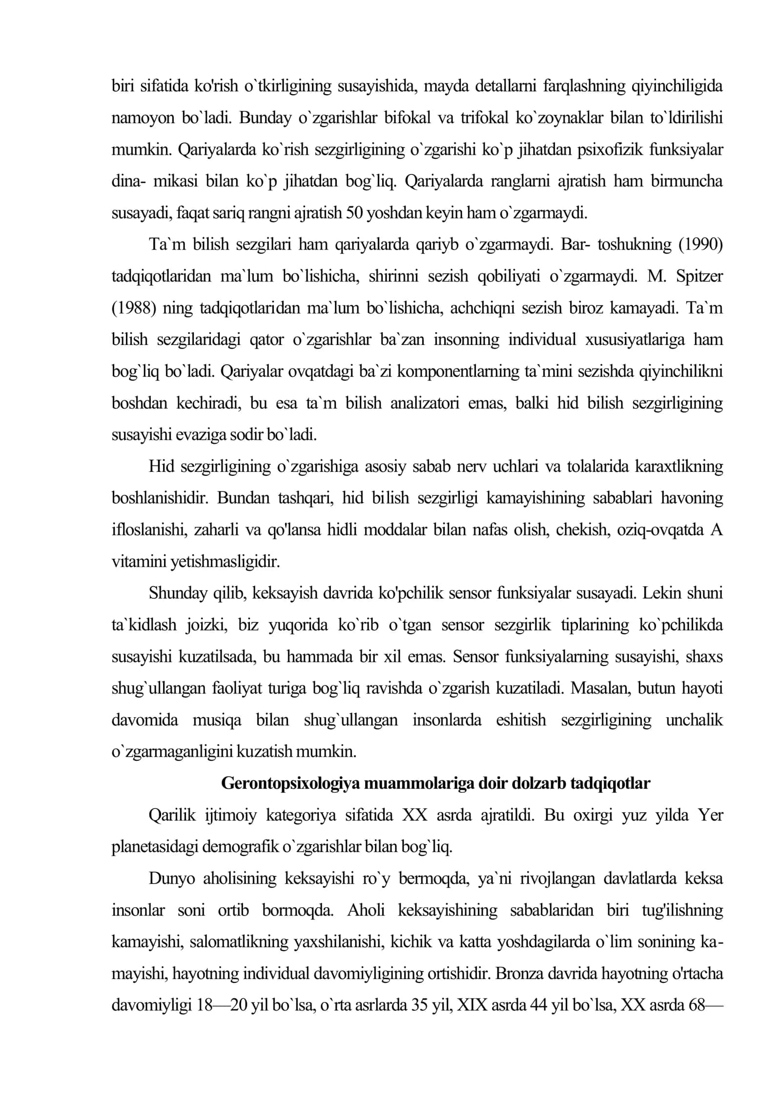 Keksayish va keksalik 3