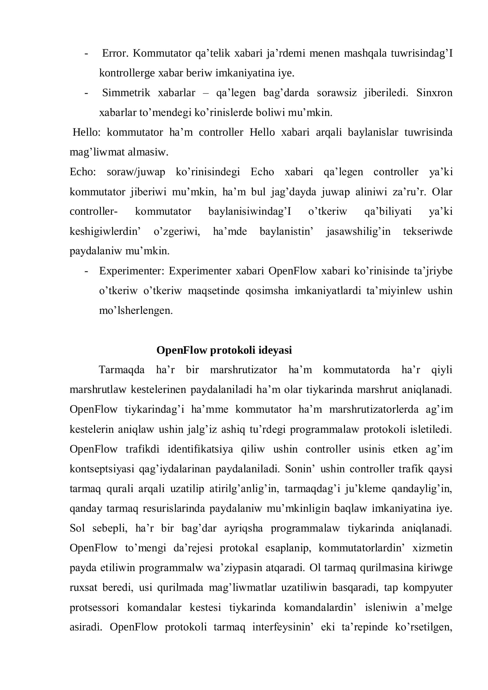 3A KURS TELEKOMMUNIKACIYA TEXNOLOGIYALARÌ BAǴDARÌ 3