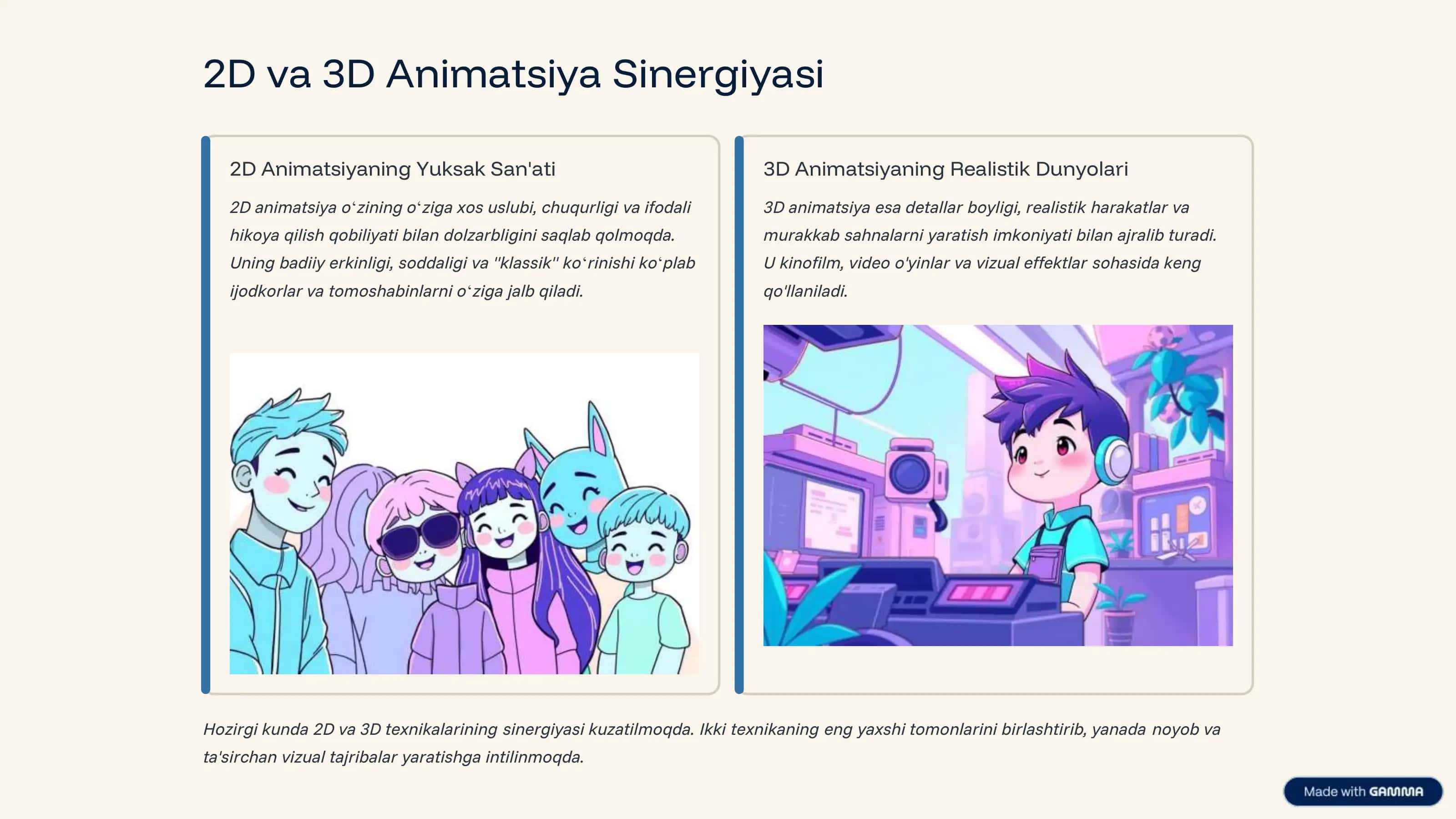 Animatsiyani kengaytirilgan usullari: Kelajakka nazar 3