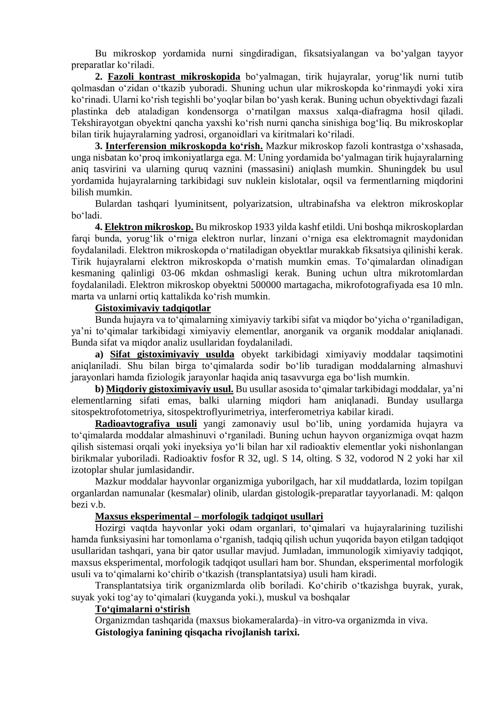 1-ma'ruza. Kirish. Gistologiya fanining qisqacha rivojlanish tarixi 3