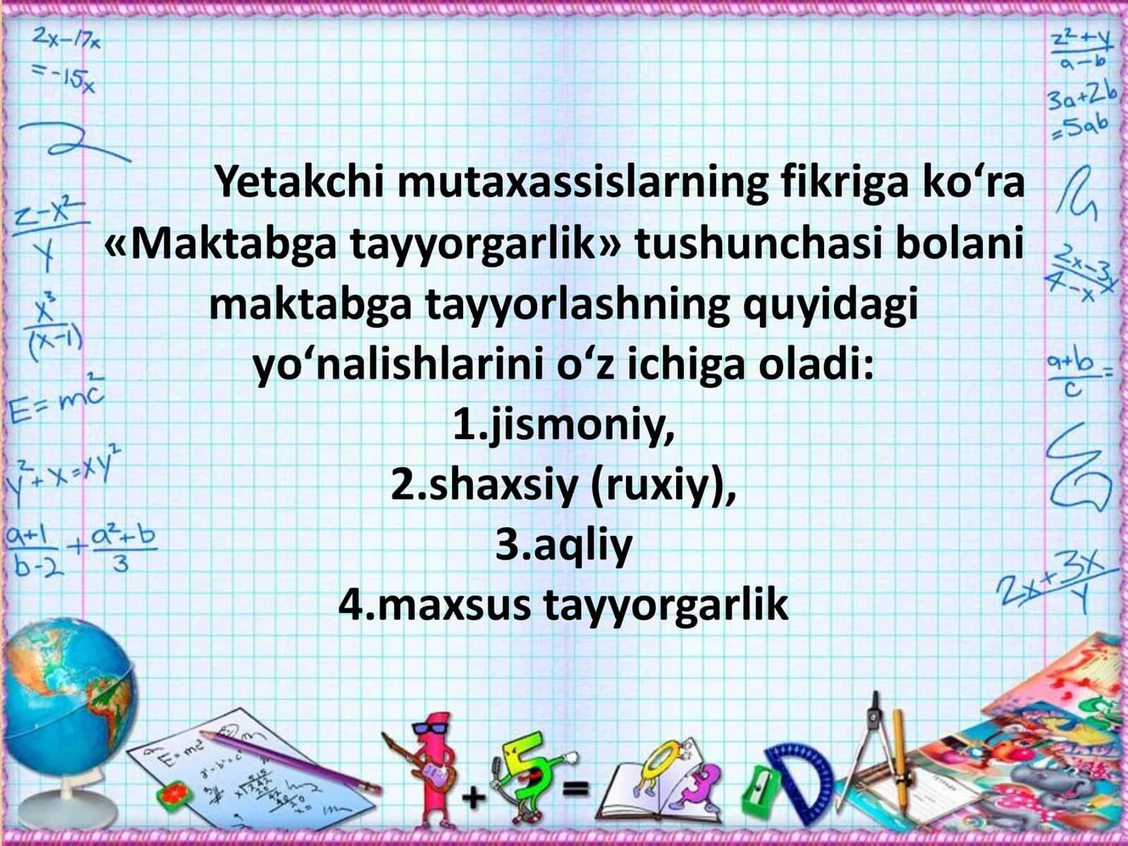 Maktabgacha yoshdagi bolalarni maktab ta'limiga tayyorlash nazariyasi 3