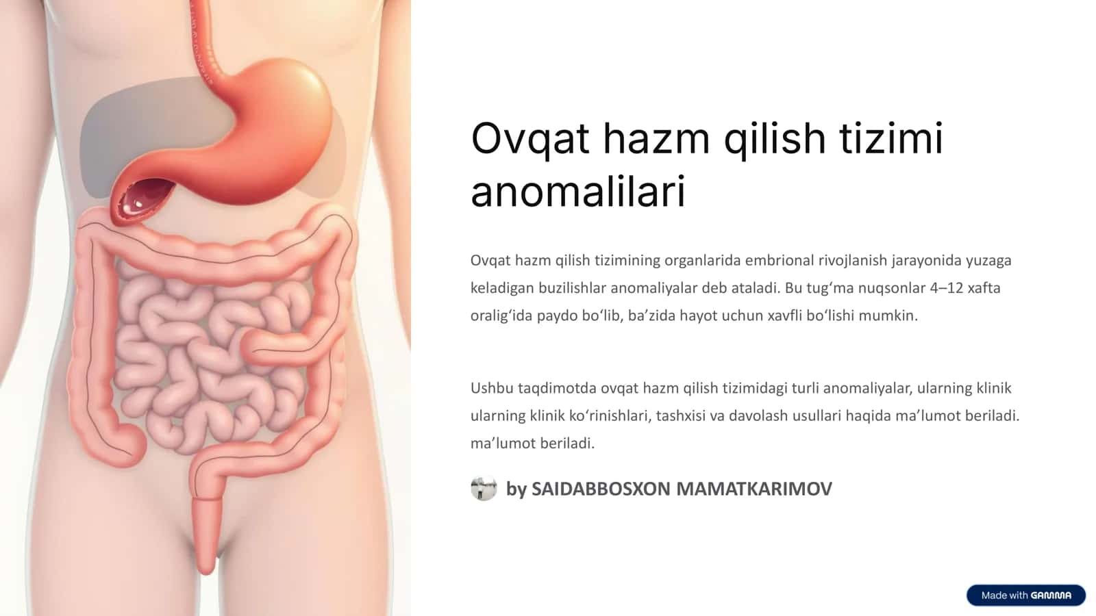 Ovqat hazm qilish tizimi anomalilari 3