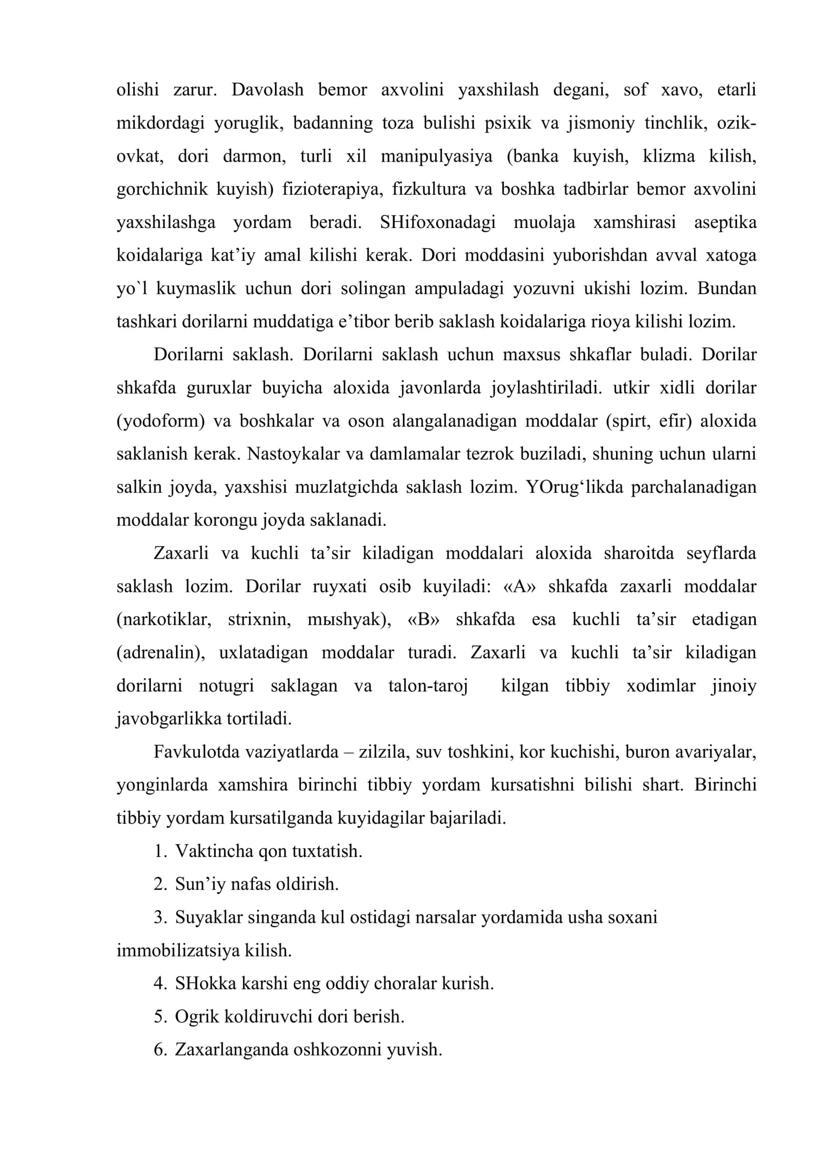 BTYO to‘g‘risida tushuncha bemorlarni parvarish qilish davolash muolajalari dorilarni yuborilish usullari 3