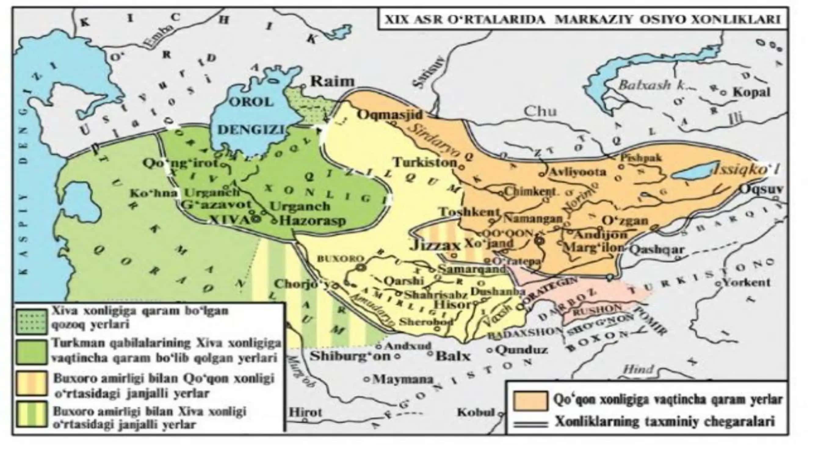 XIX ASR O'RTALARIDA O'ZBEK XONLIKLARINING SIYOSIY, IJTIMOIY, IQTISODIY HAYOT 3