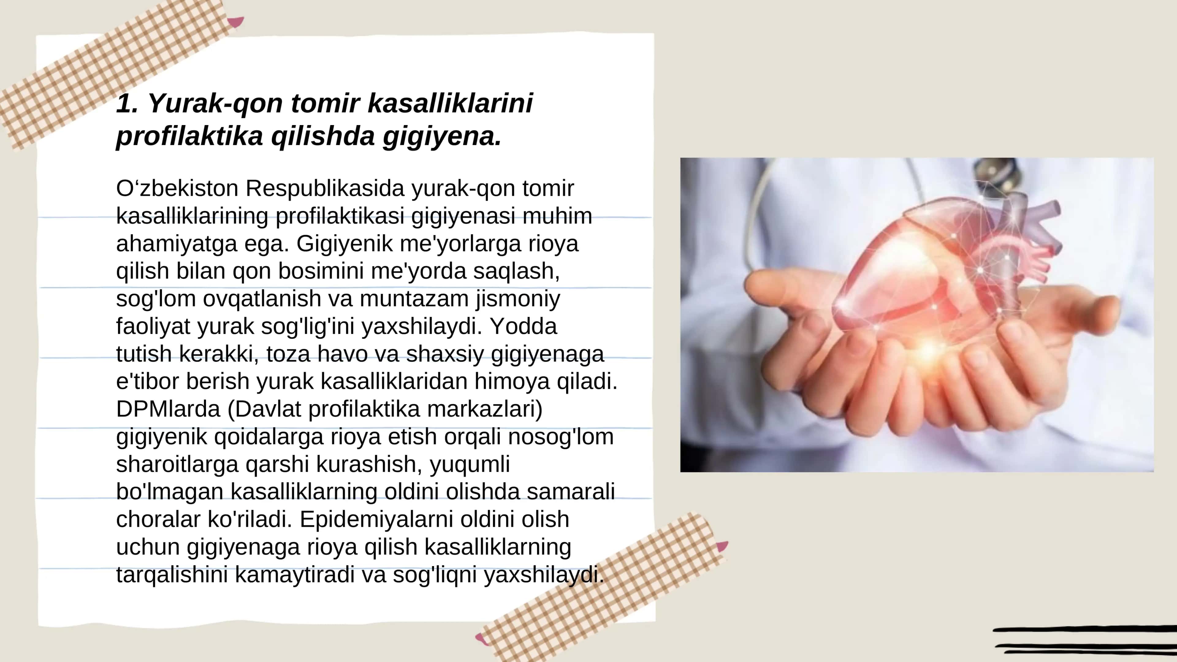 O‘zbekiston Respublikasida eng muhim yuqumli bo‘lmagan kasalliklari profilaktikasining gigiyenik aha 3