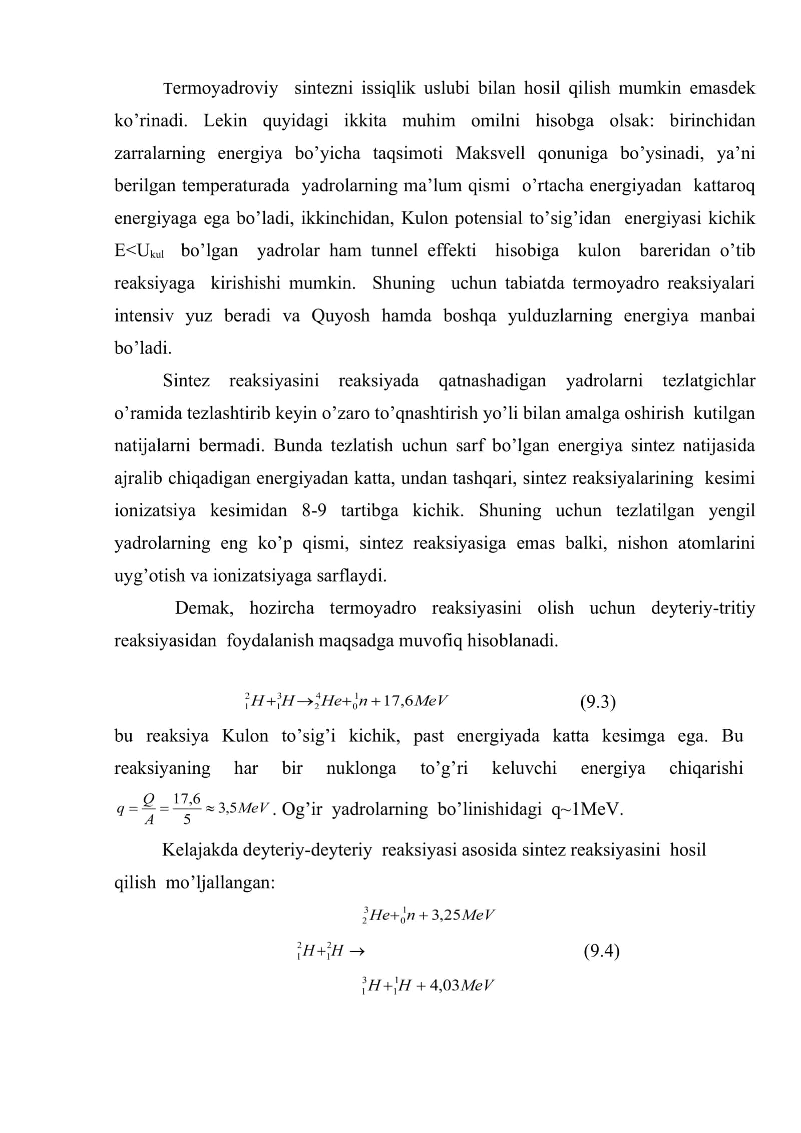 Termoyadroviy sintez 3