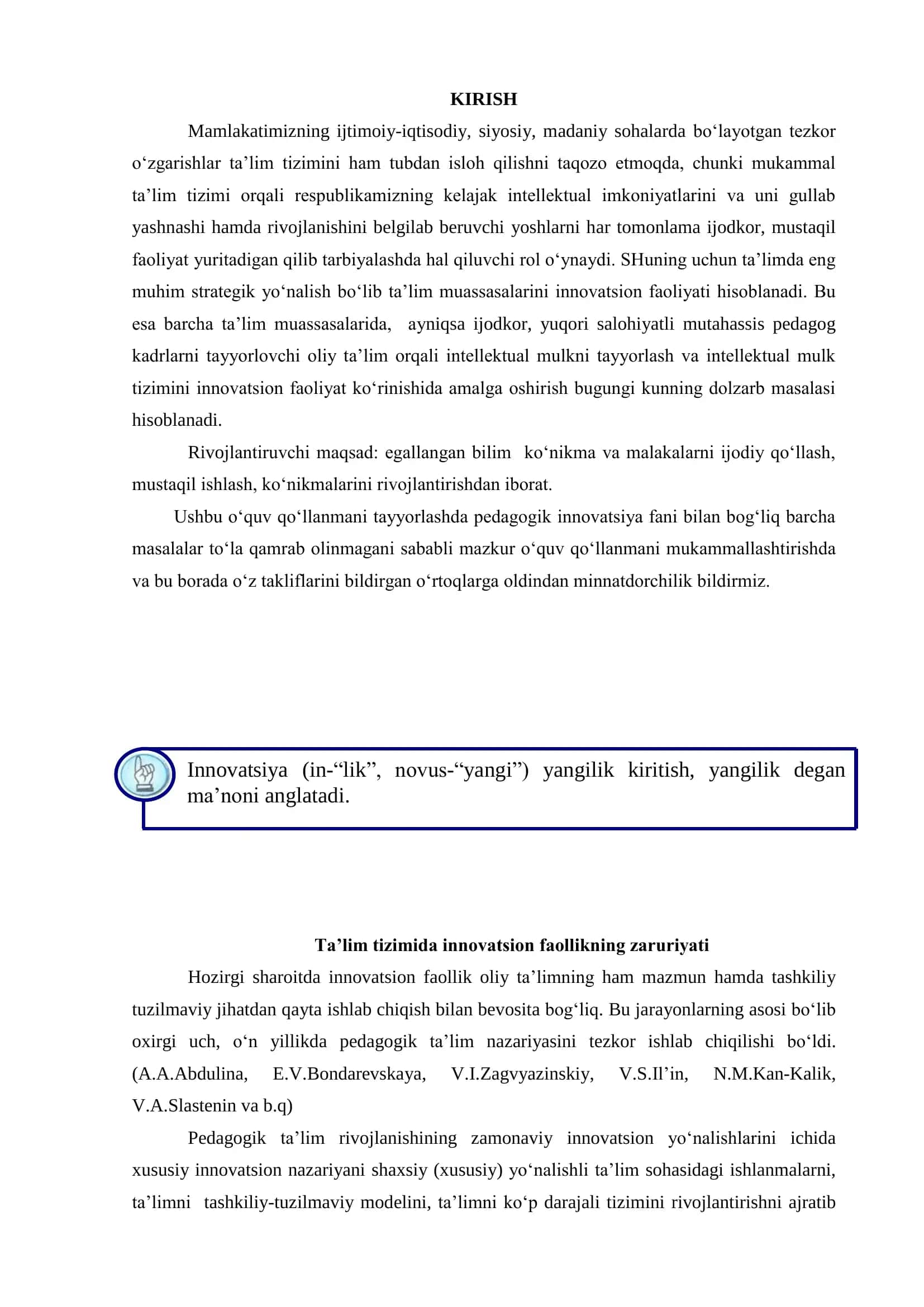 HOZIRGI SHAROITIDA INNOVATSION FAOLLIK 3