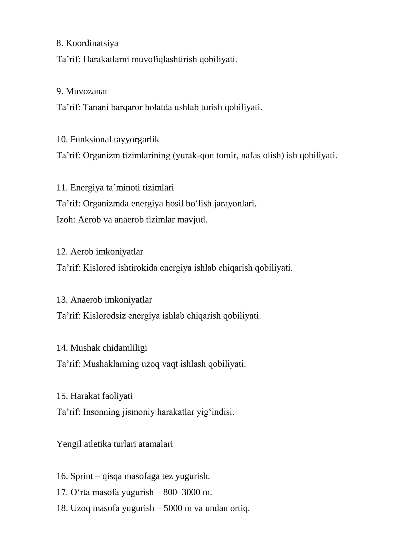 YENGIL ATLETIKA BILAN SHUG‘ULLANTIRISH VA UNI O‘RGATISH ASOSLARI 3