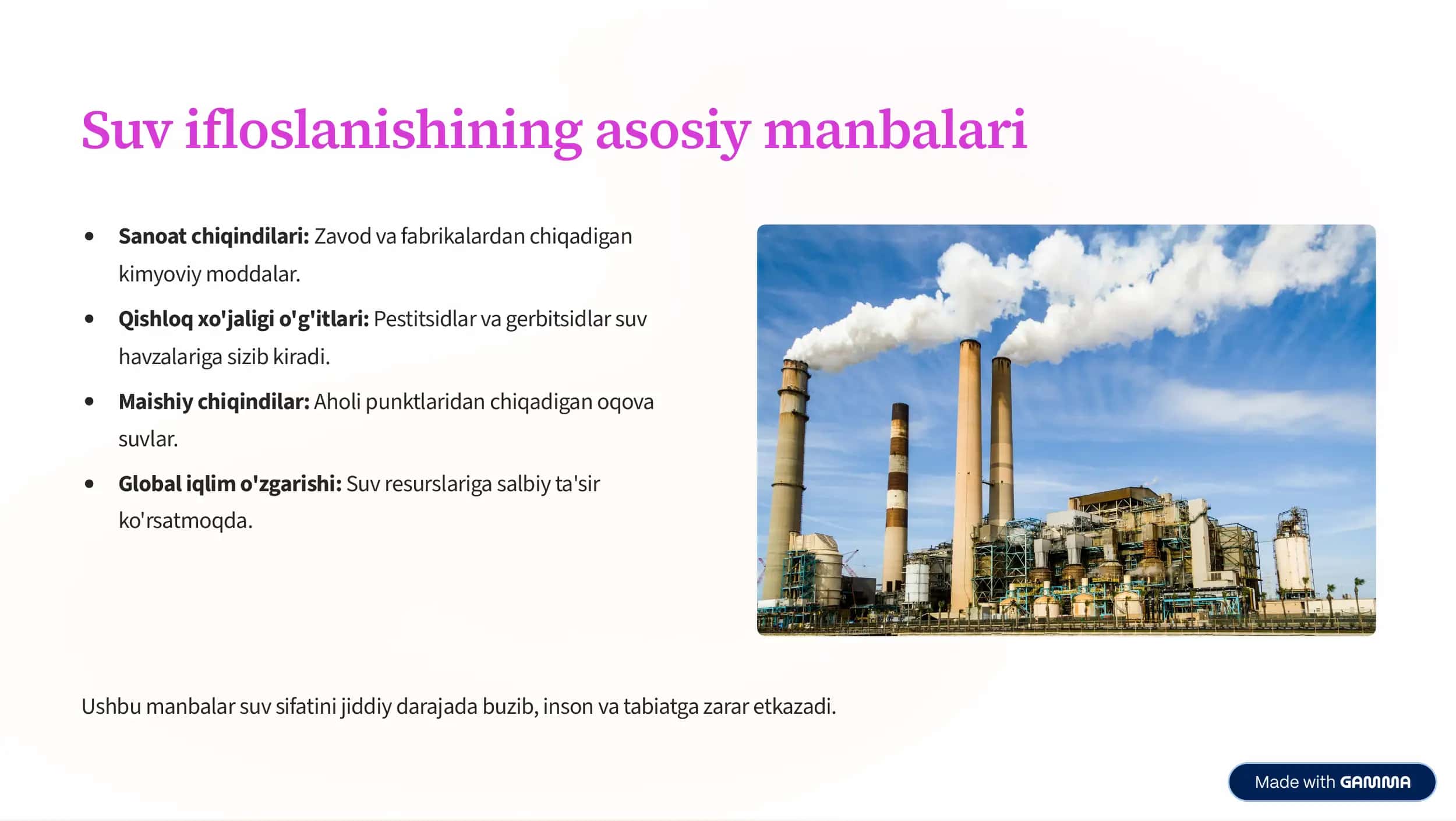 Suvni tozalashning ahamiyati 3