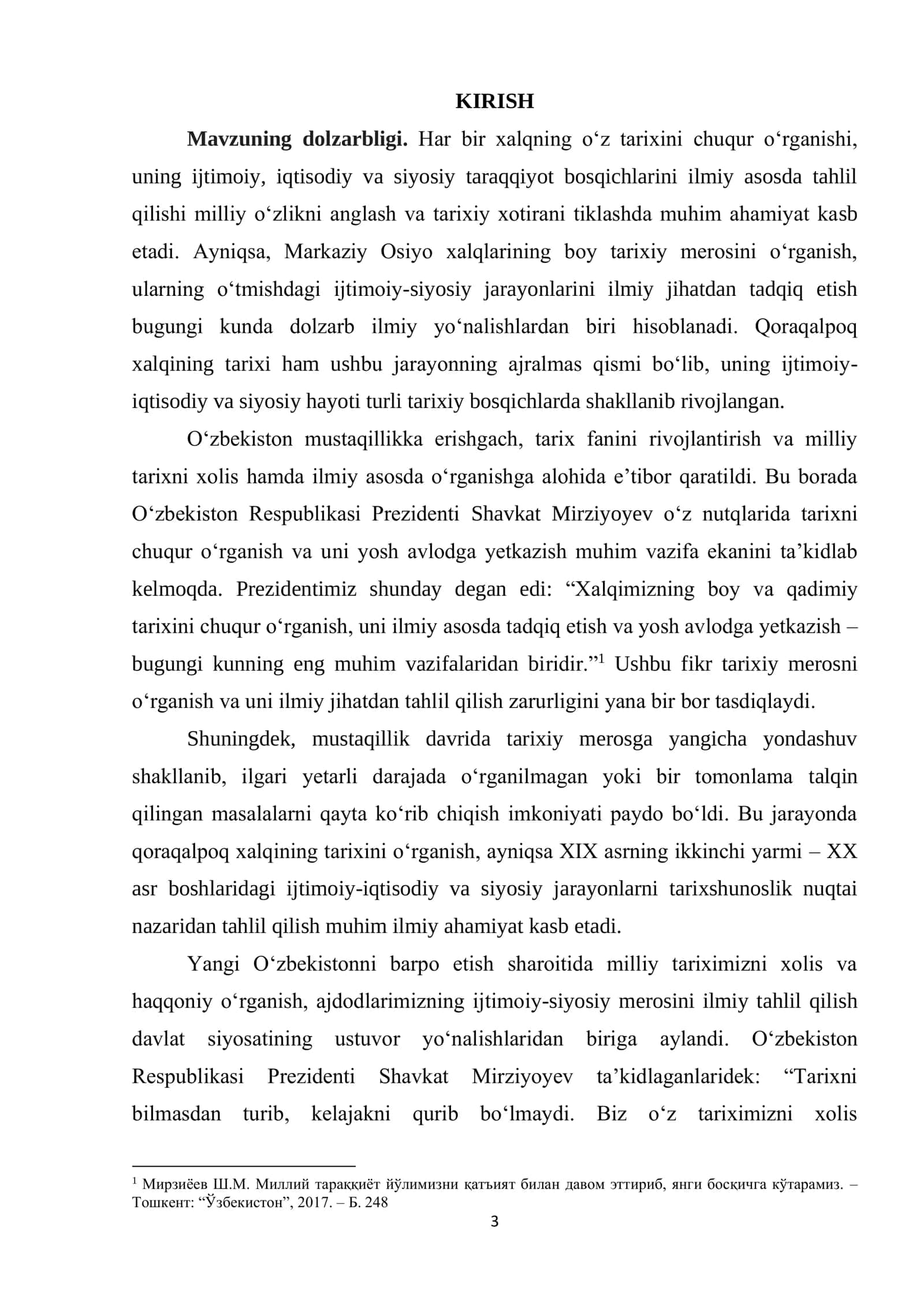 XIX asrning ikkinchi yarmi – XX asr boshlarida qaroqalpoqlarning ijtimoiy- iqtisodiy, siyosiy hayotining tarixshunoslik tahlili 3
