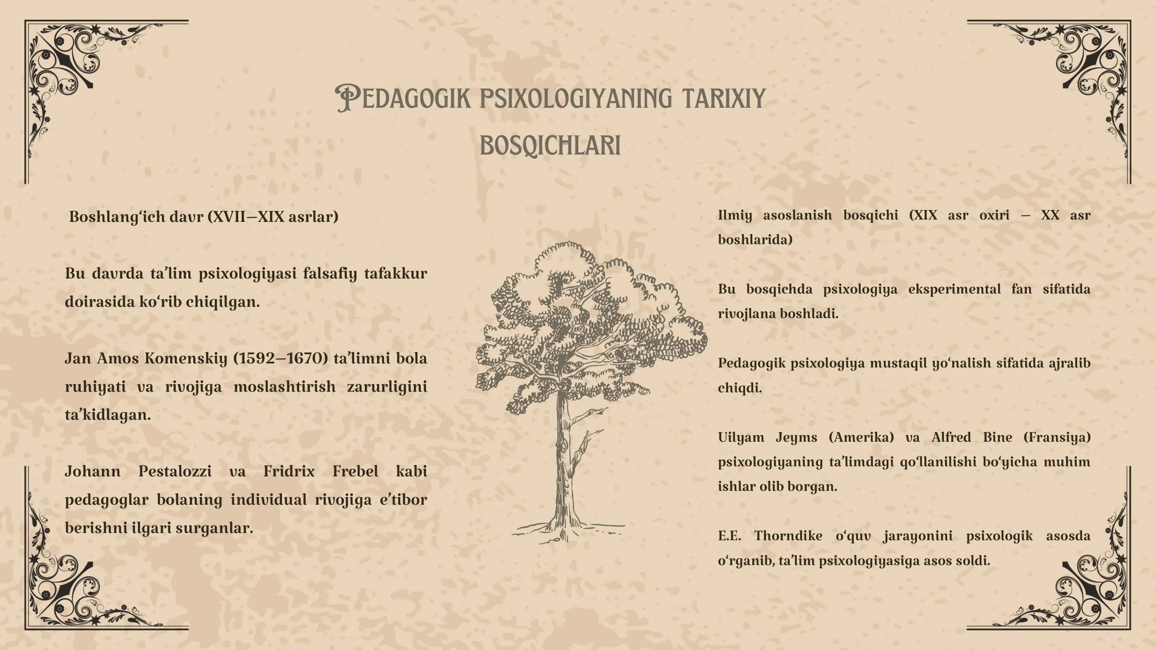 Pedagogik psixologiyaning yuzaga kelish tarixi 3