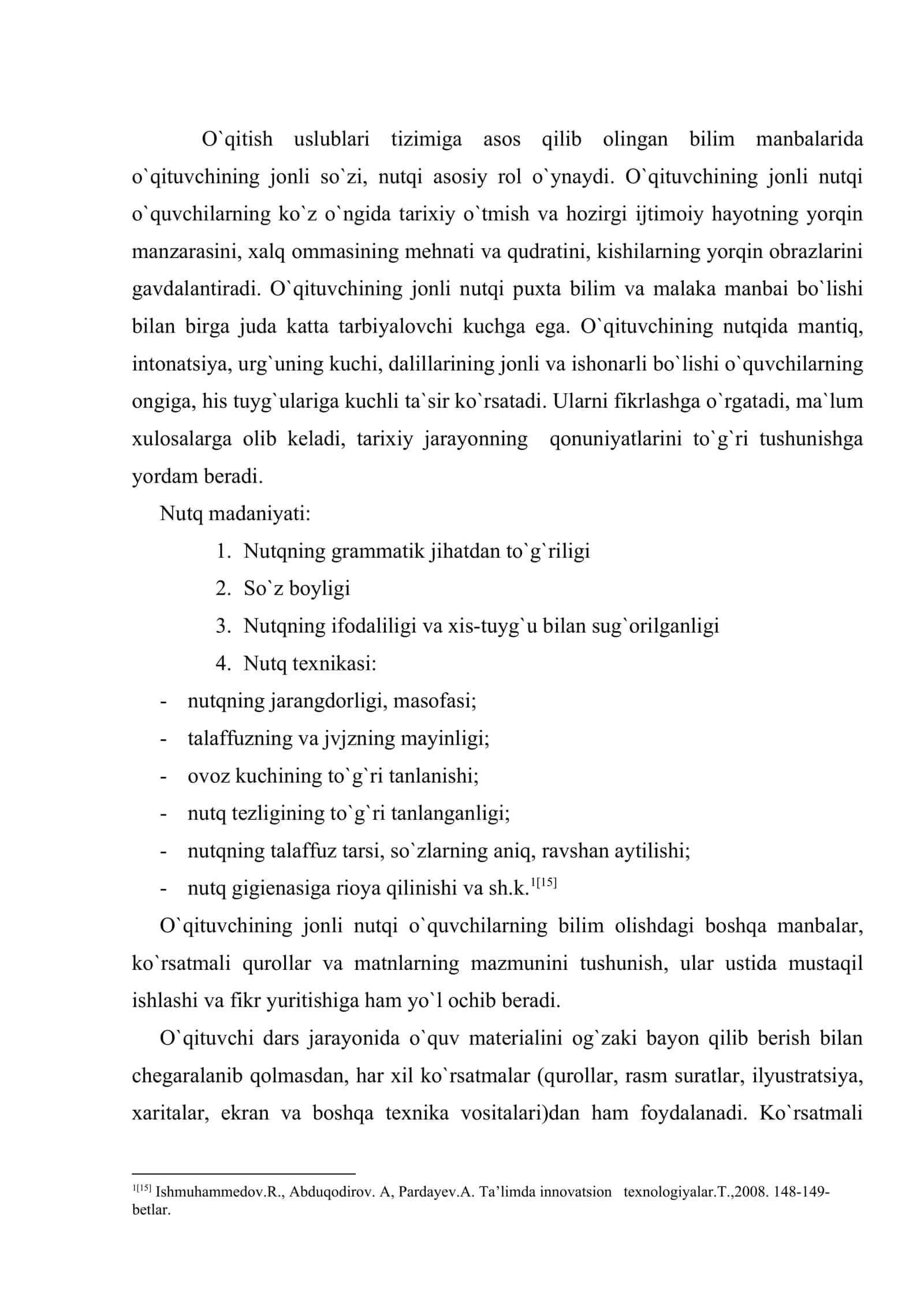 Tarix o`qitishning og`zaki usullari 3