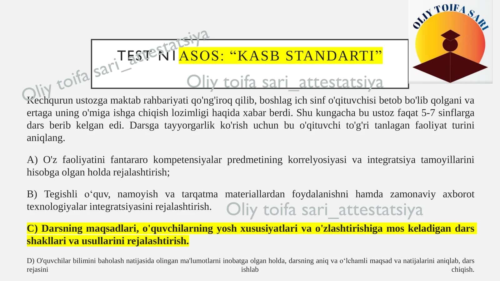 KASB STANDARTI 3