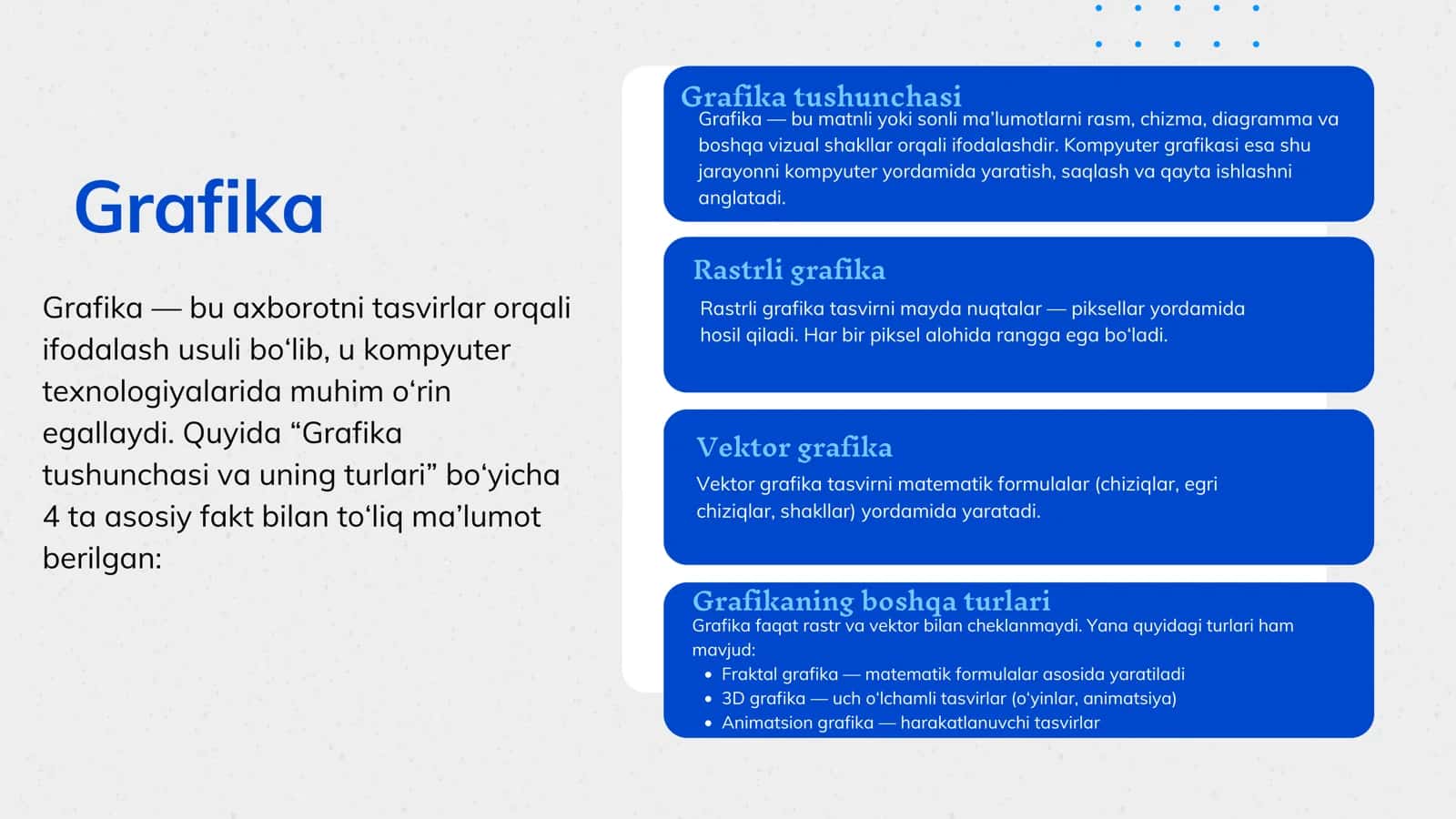 Rastrli va vektor grafikasi formatlari 3