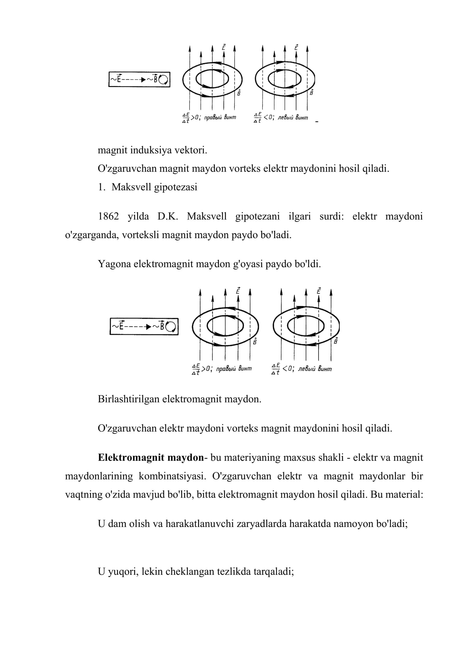 Elektromagnit to'lqinlarni nurlanish. Dipolning nurlanishi 3
