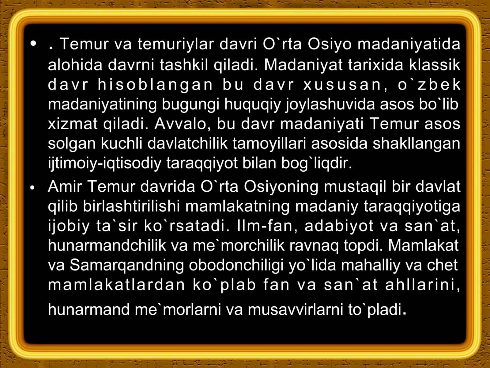 Amir Temur va temuriylar davri falsafiy merosi 3