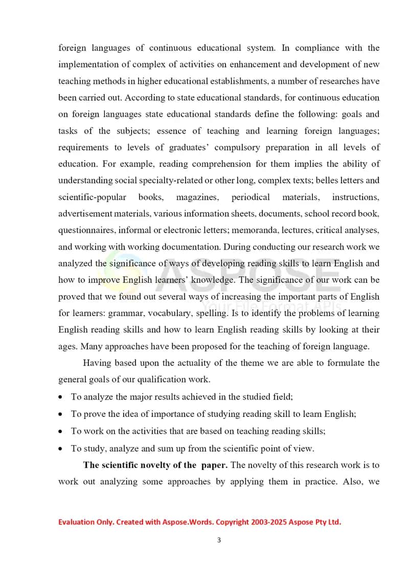 DEVELOPING READING SKILLS 3