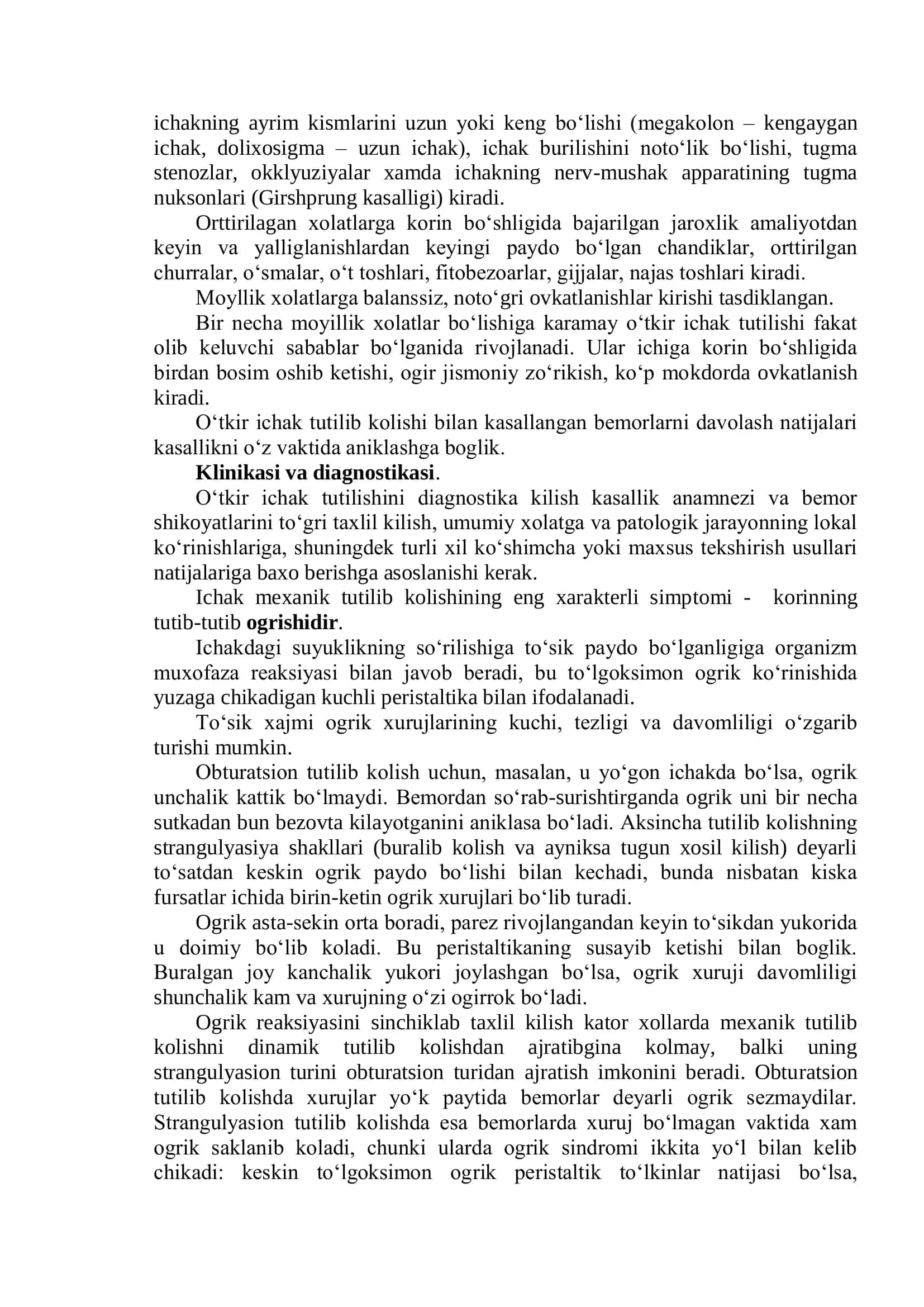 O‘TKIR IChAK TUTILIShI 3