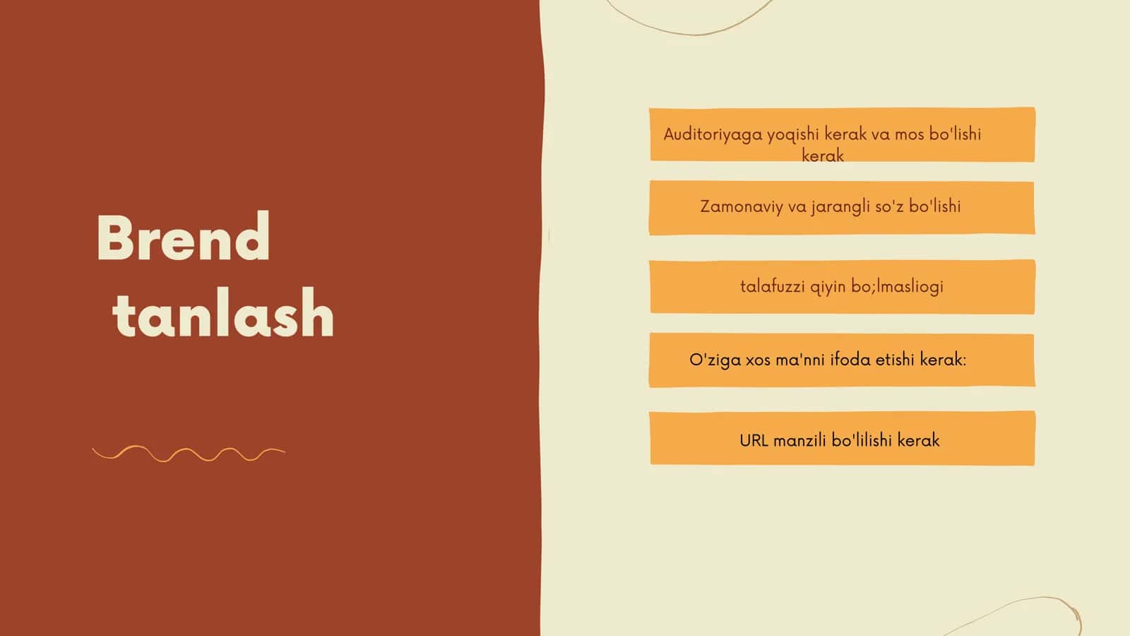 Brend tanlash 3