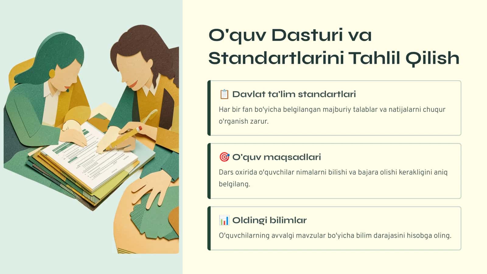 Oʻqituvchining Darsga Tayyorlanishining Ahamiyati 3