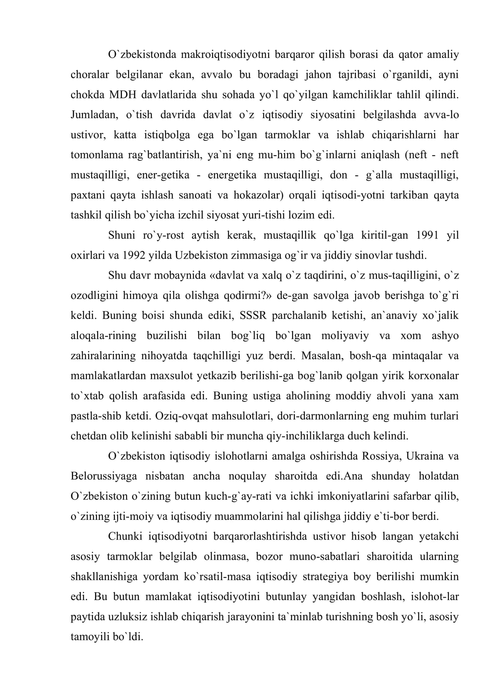 Makroiqtisodiyotni barkarorlashtirishga erishish 3