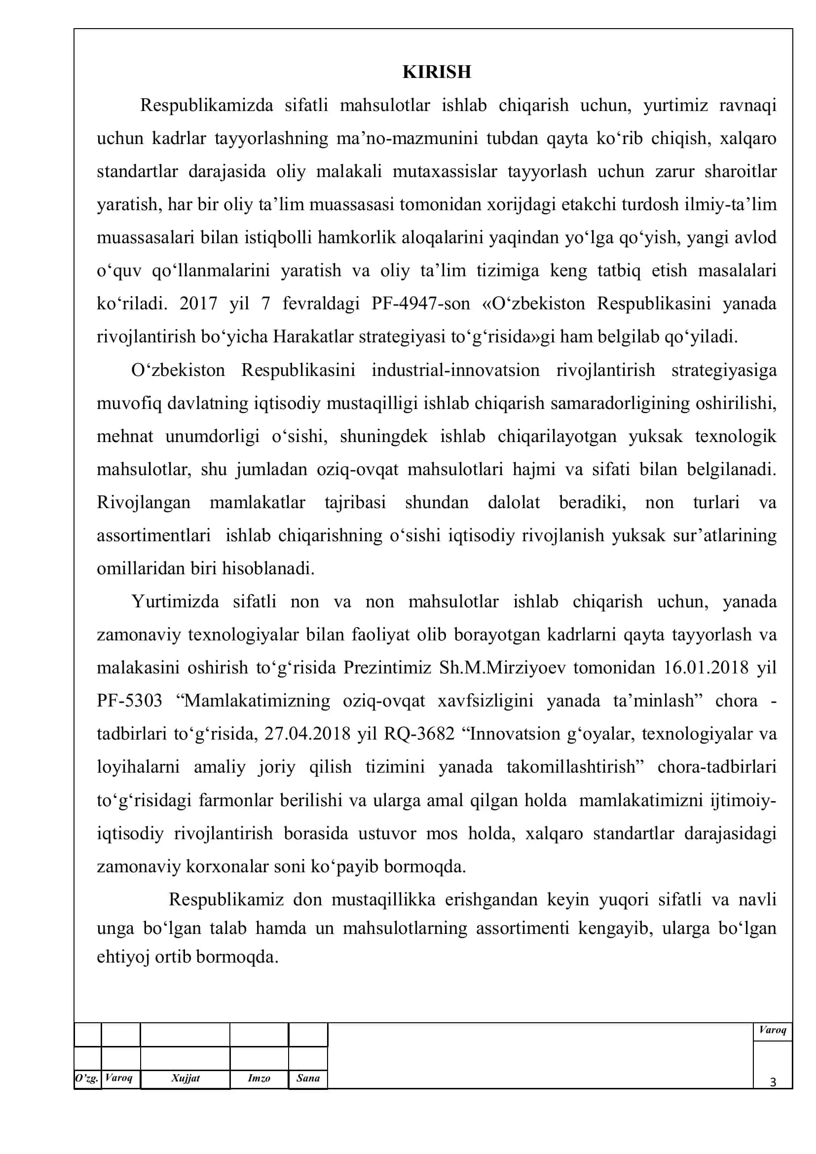 Bitiruv malakaviy ishining TUSHUNTIRISH XATI 3