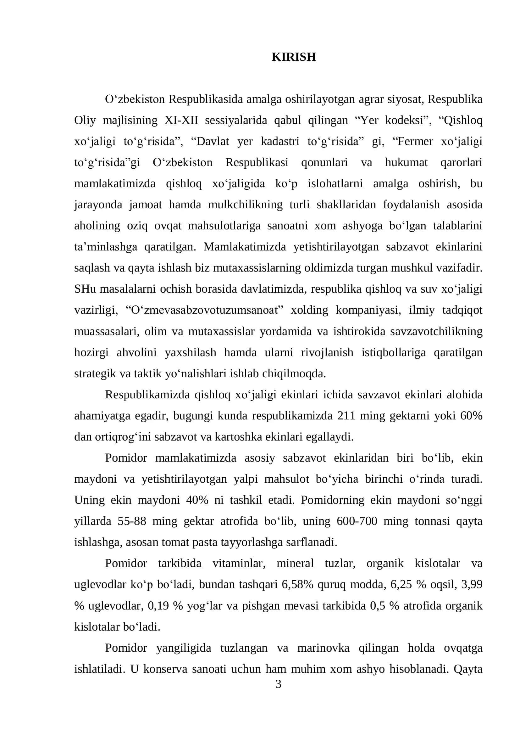 Pomidorni dastlabki qayta ishlashda foydalanadigan mashina va uskunalar 3