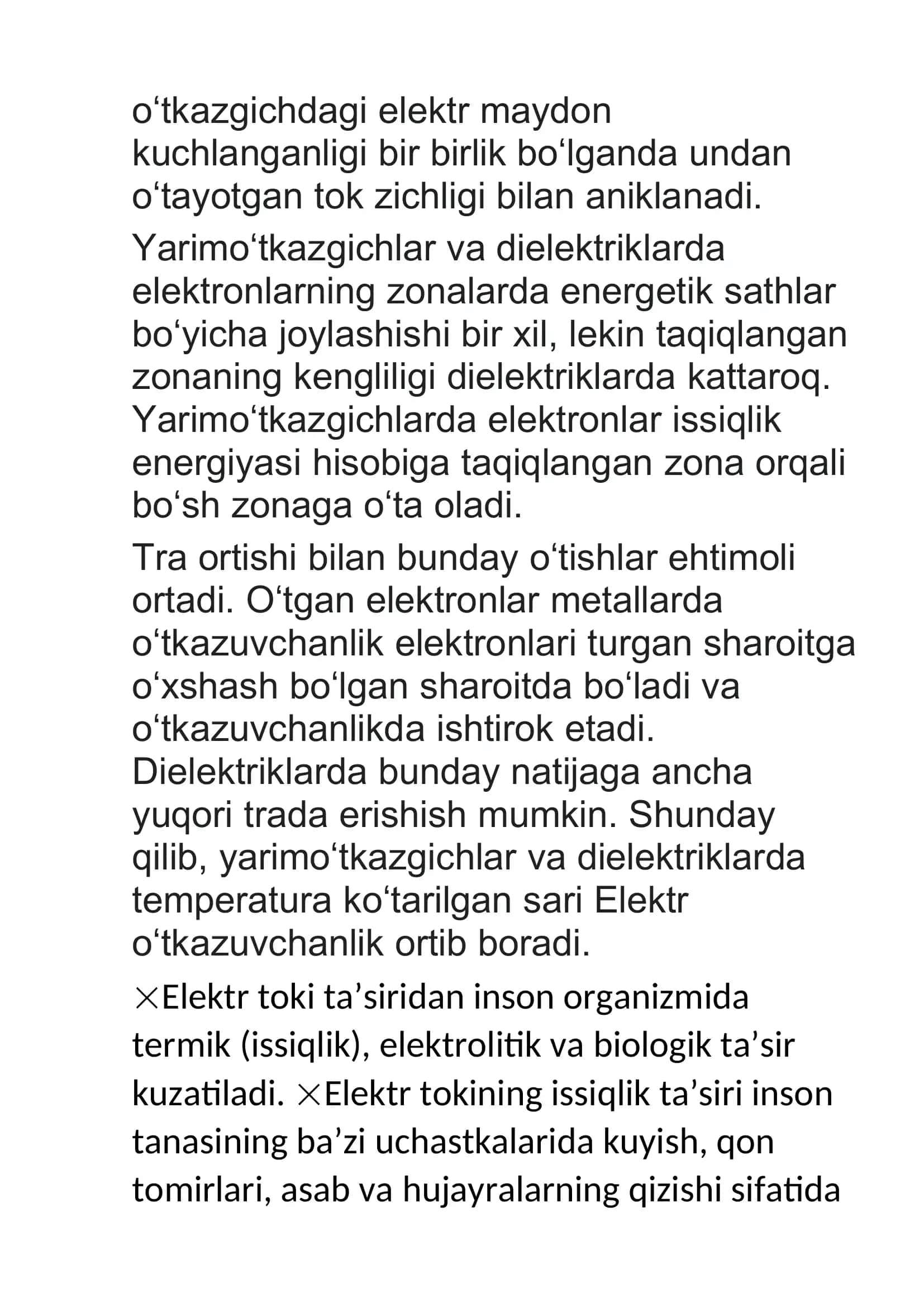 Biologik to‘qimalar va suyuqliklarning o‘zgarmas tokda elektr o‘tkazuvchanligi 3