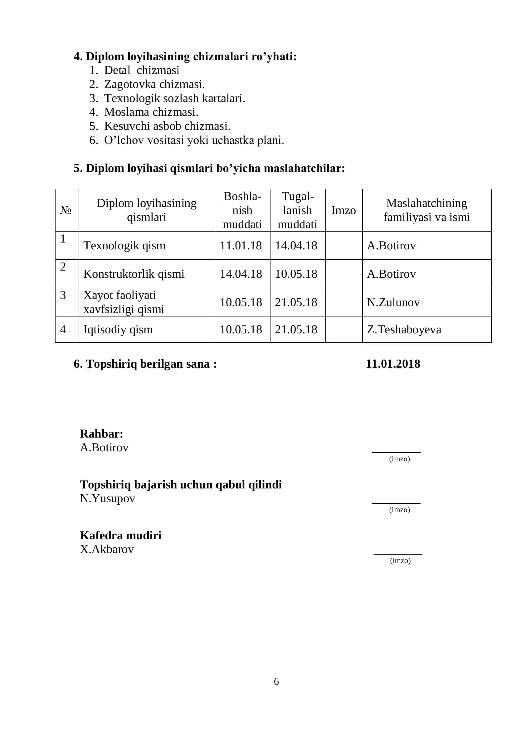 Mashinasozlik texnologiyasi diplom loyihasi 3