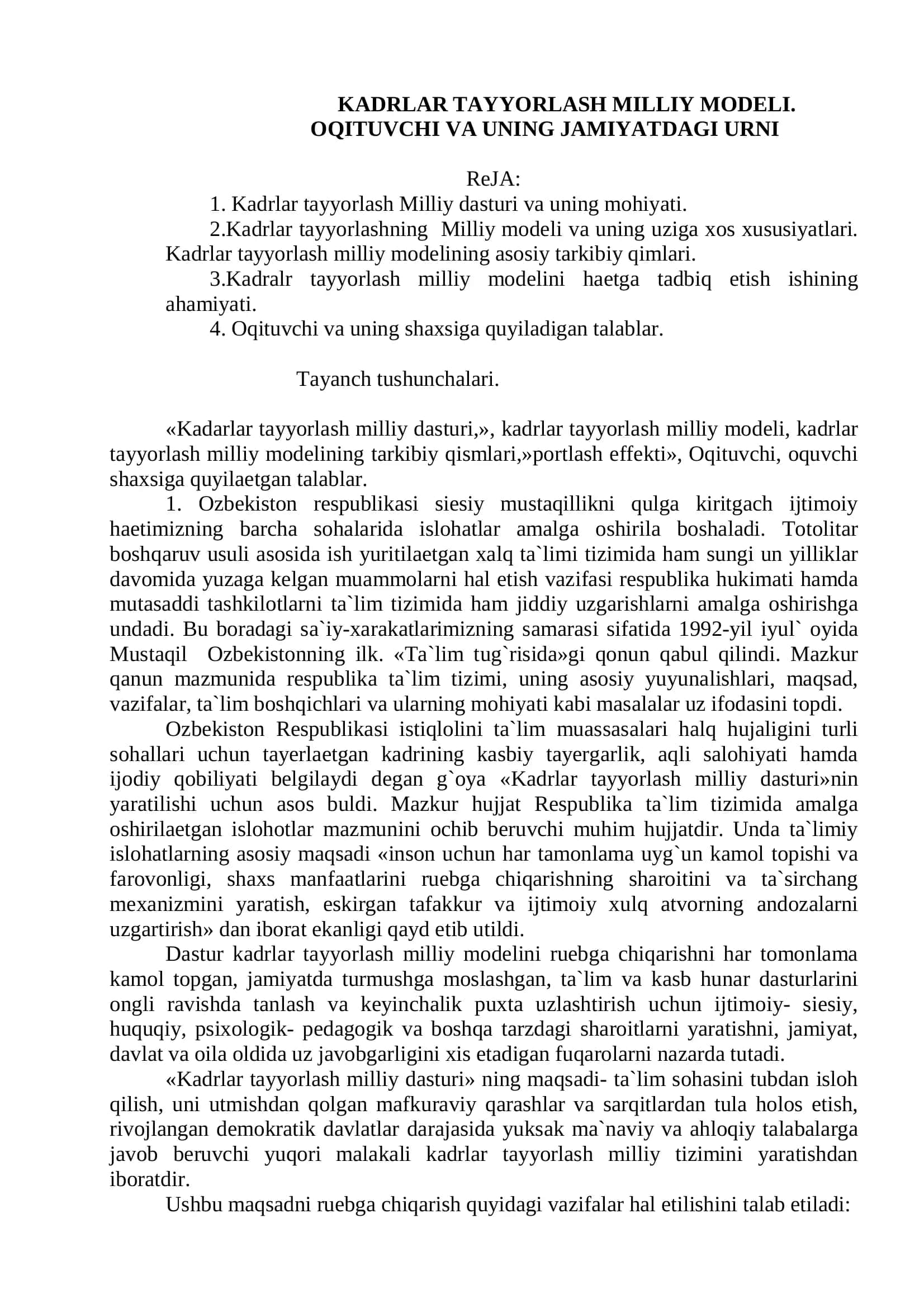 PEDAGOGIKA NAZARIYASI VA TARIXI 3