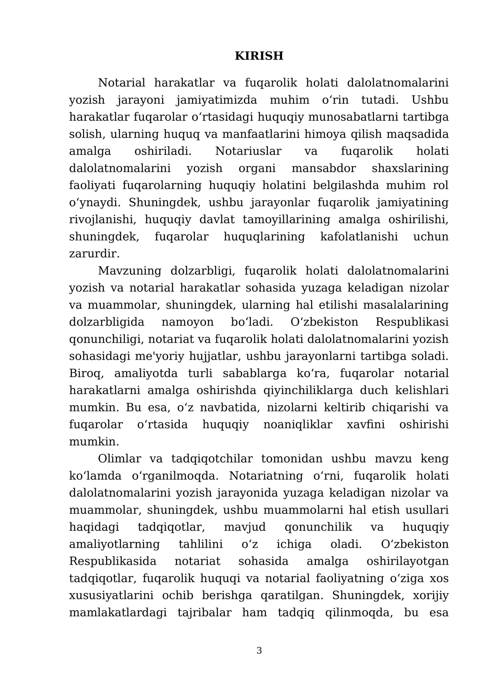 Notarial harakatni amalga oshiris, fuqarolik holati dalolatnomalarini yozishni roʻyhatga olish rad etilganligi 3