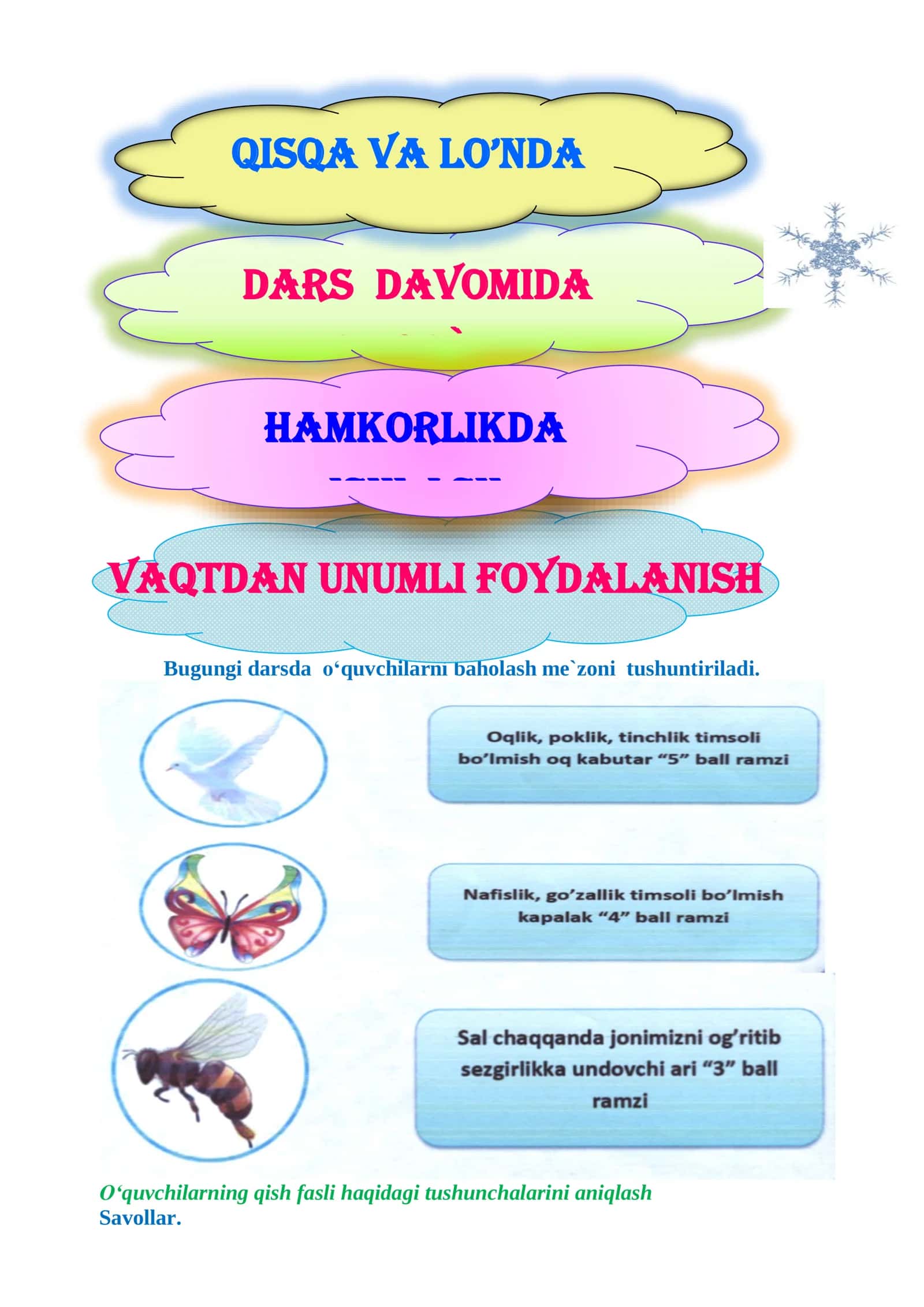 4-sinf O'qish fanidan Qushlar qayda qo'noqlar she'ri mavzusida dars ishlanma 3
