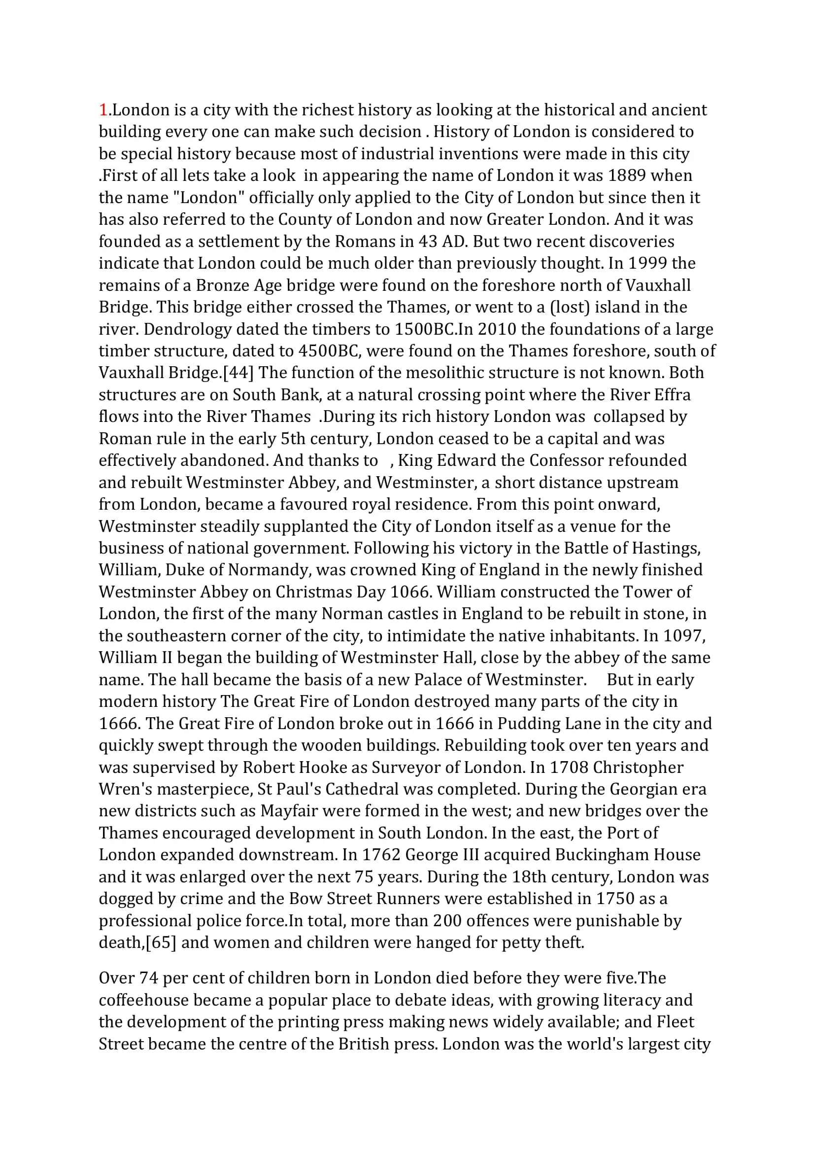 ESSAY ON THE CITY OF LONDON 3