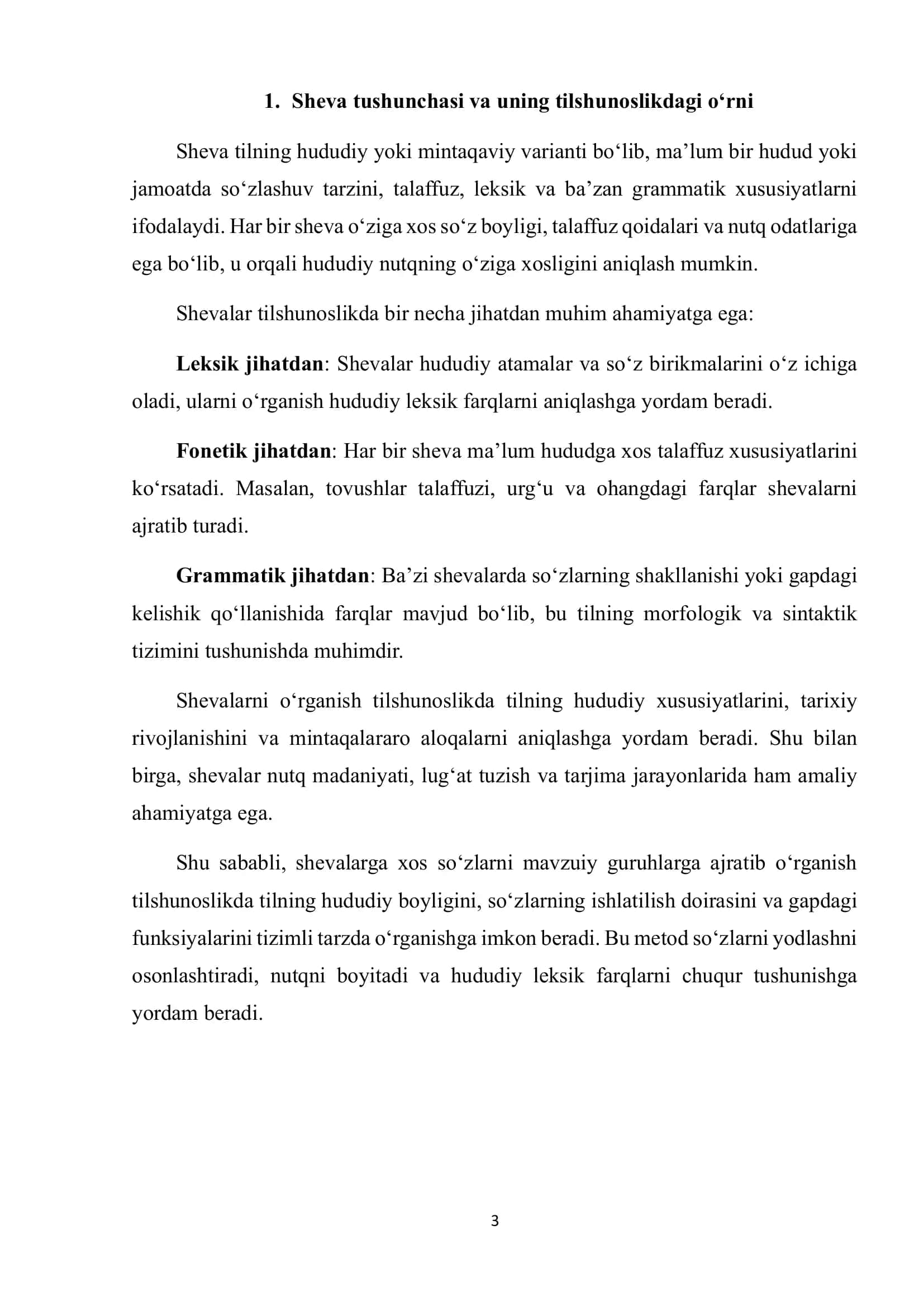 Shevalarga xos so‘zlarni mavzuiy guruhlarga bo‘lib o‘rganish 3