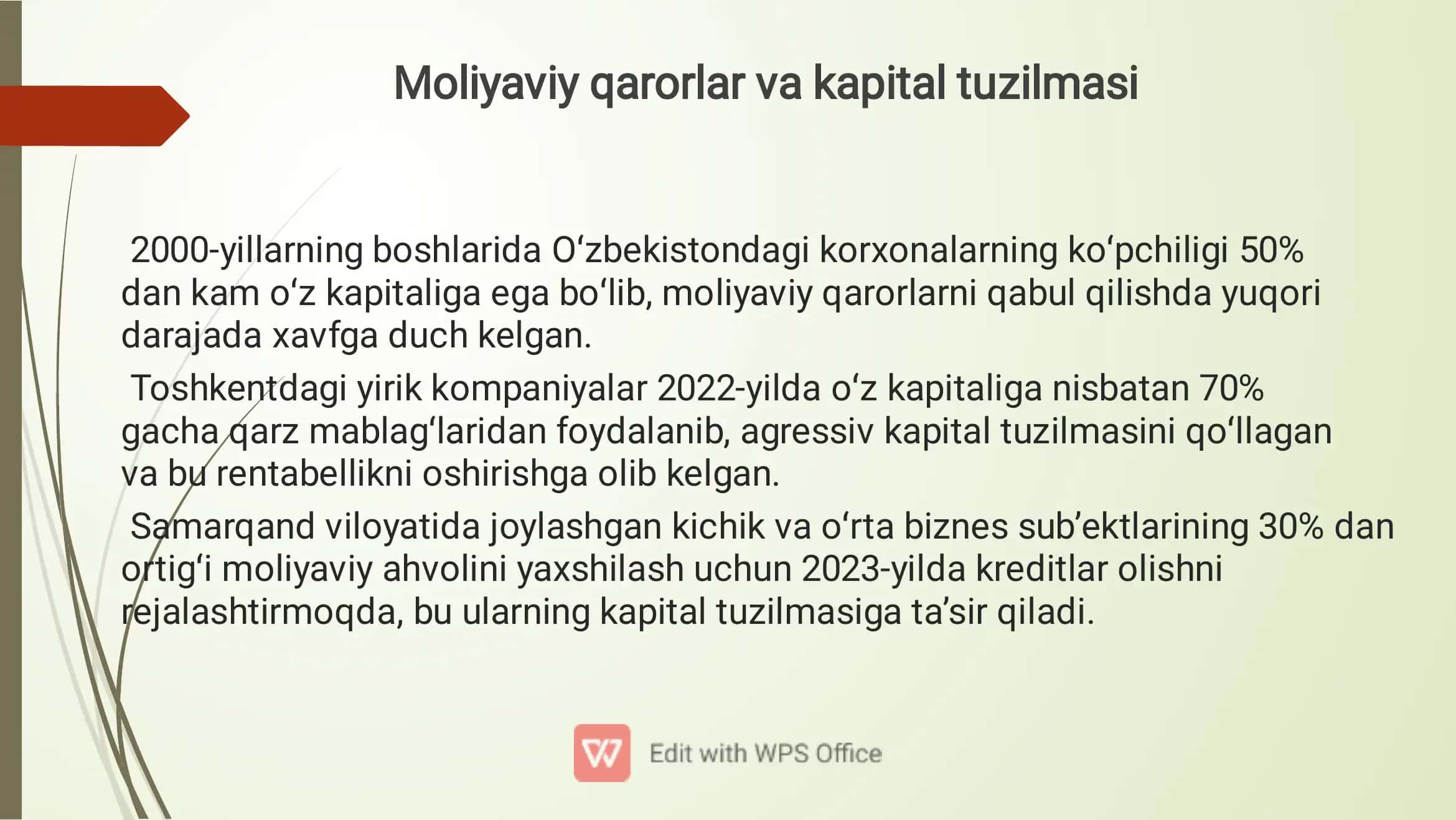 Kapital tarkibi va uning bahosi 3