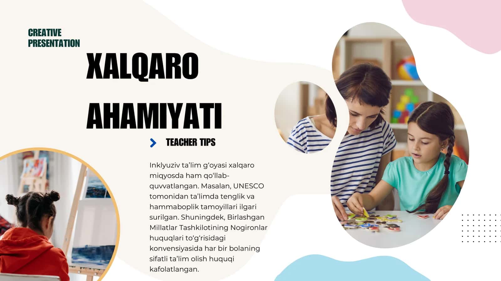 IMKONIYATI CHEKLANGAN BOLALARNI INKLYUZIV TA’LIM VA TARBIYALASH KONSEPSIYASI 3