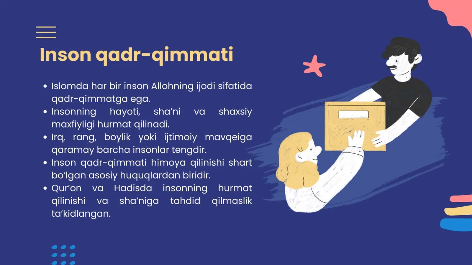 Islomda inson huquq va erkinliklarini ta’minlashning o‘ziga xos jihatlari 3