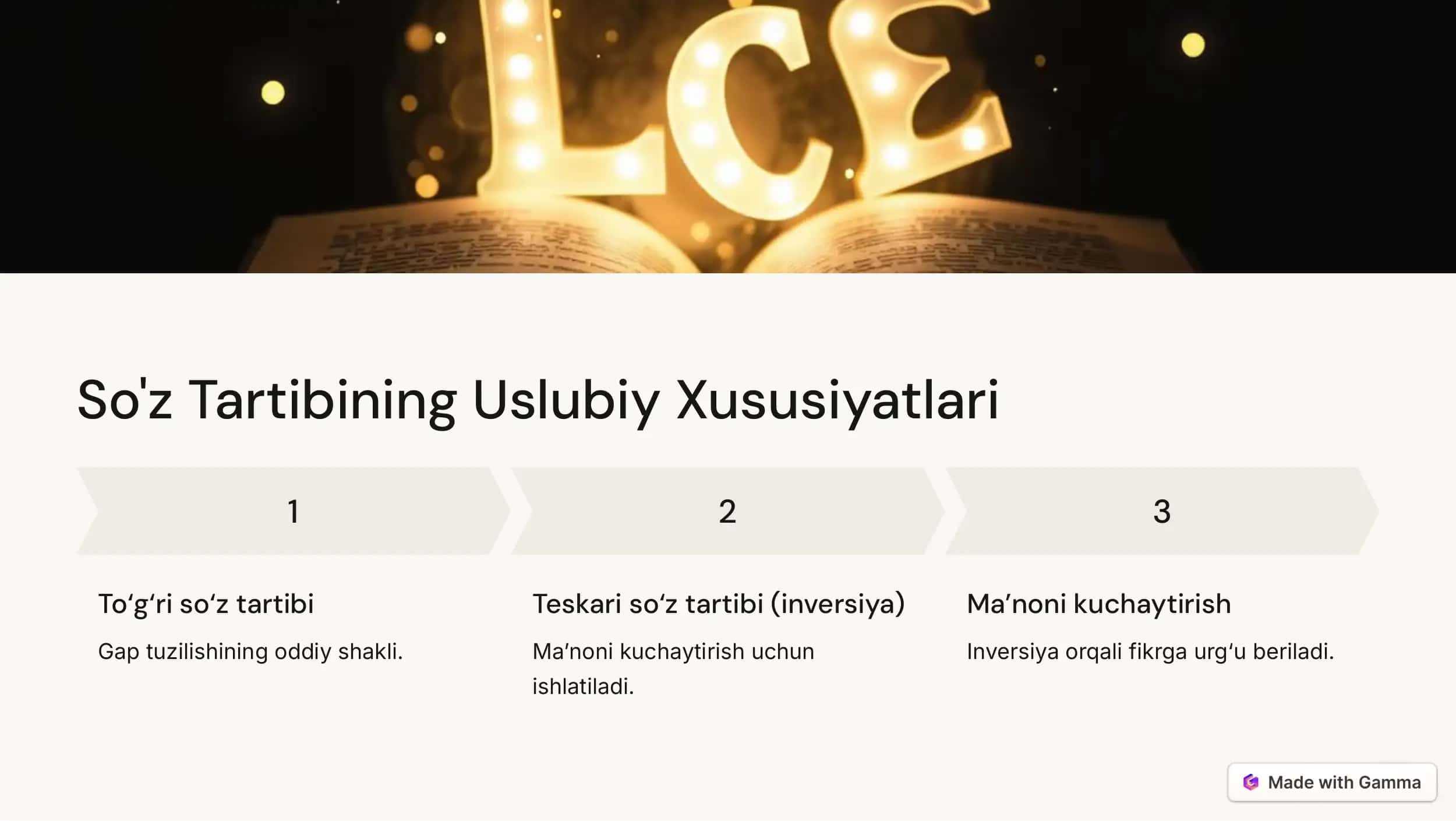 Sintaksisning uslubiy  imkoniyatlari 3