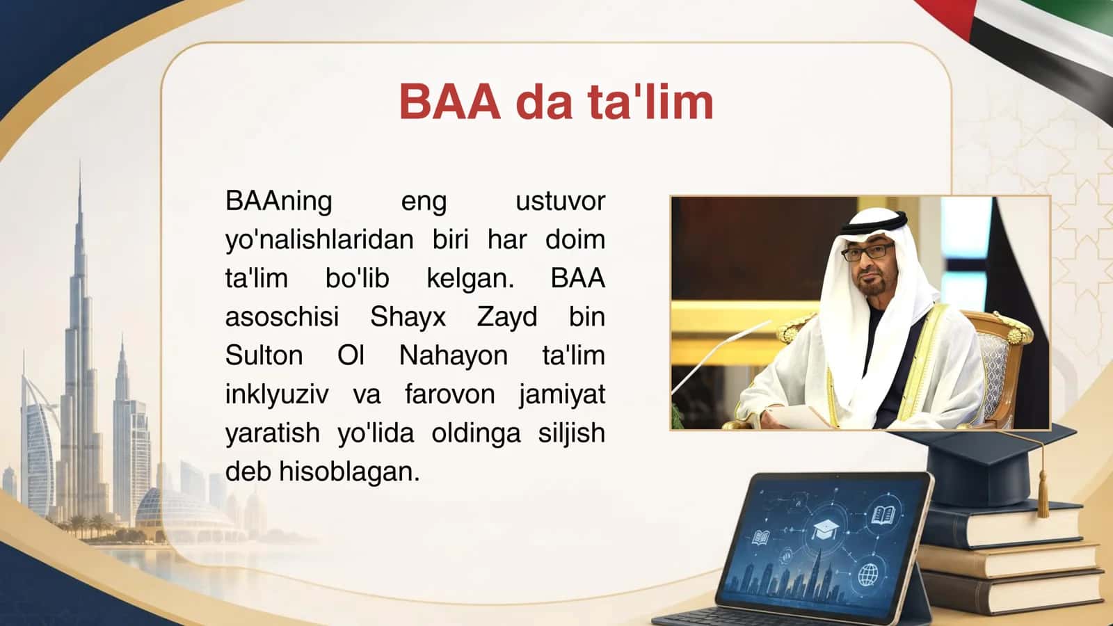 Mutaxassislik fanlarini o'qitishning zamonaviy metodikasi: BAA ta'lim tizimida 3