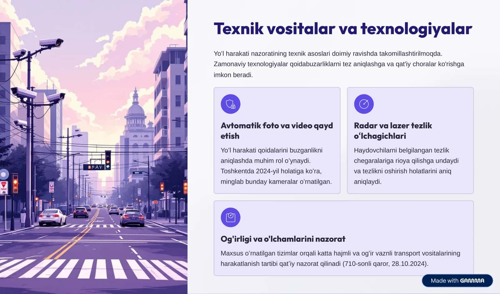 Yo»l Harakati Qoidalariga Ri>yat Etilishini Nazorat Qilish Shakllari 3