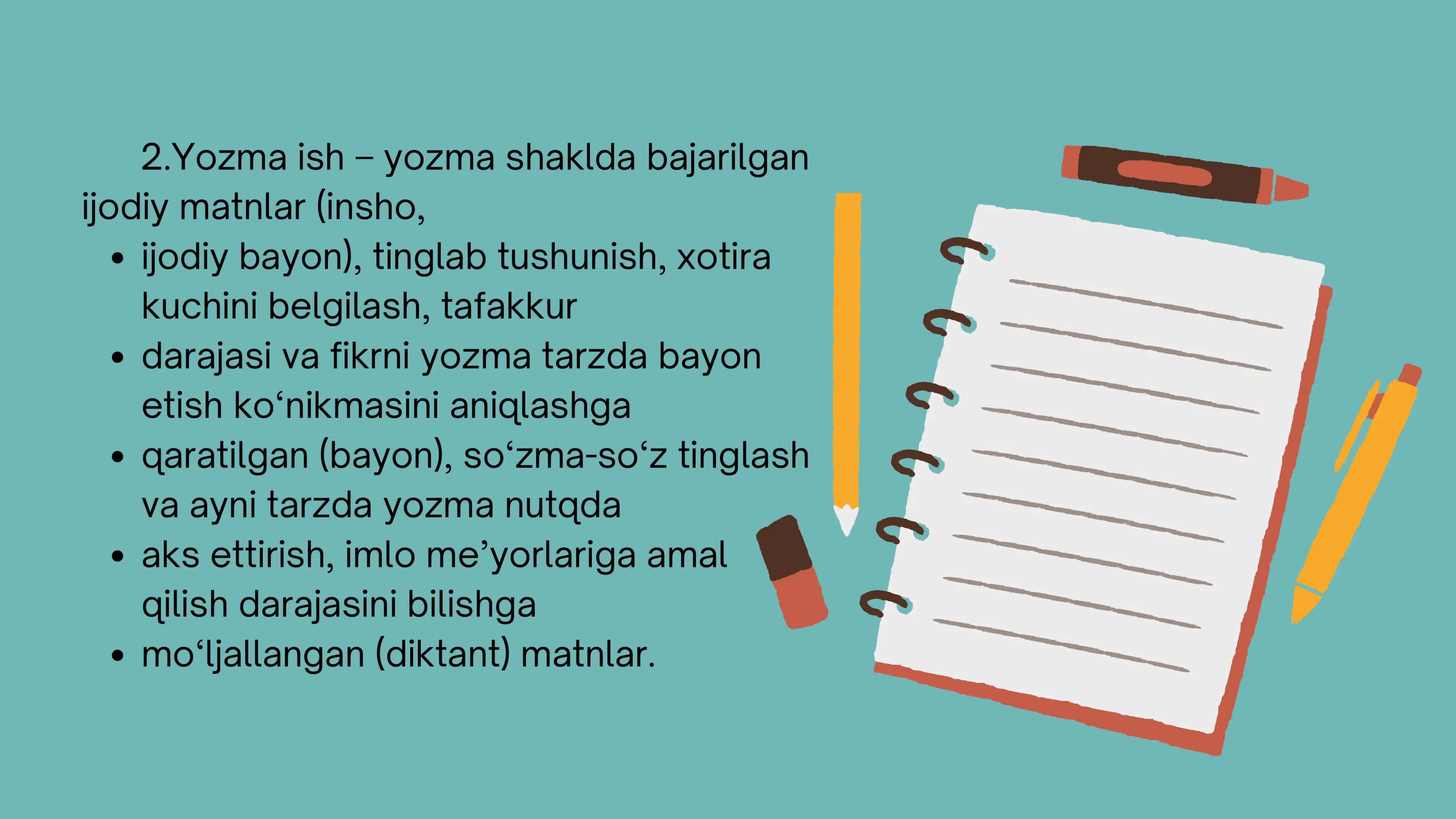 Yozma ishlar tahlili 3