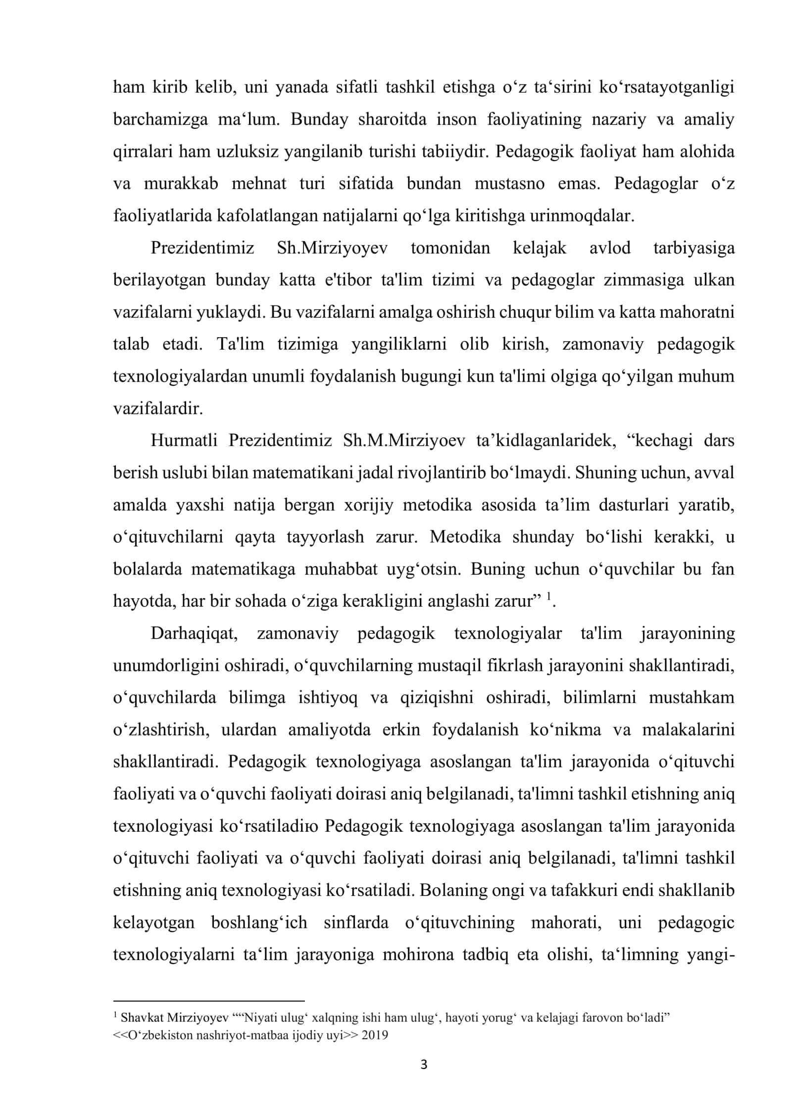 3-sinf matematika darslarida amaliy ishlardan foydalanish metodikasi 3