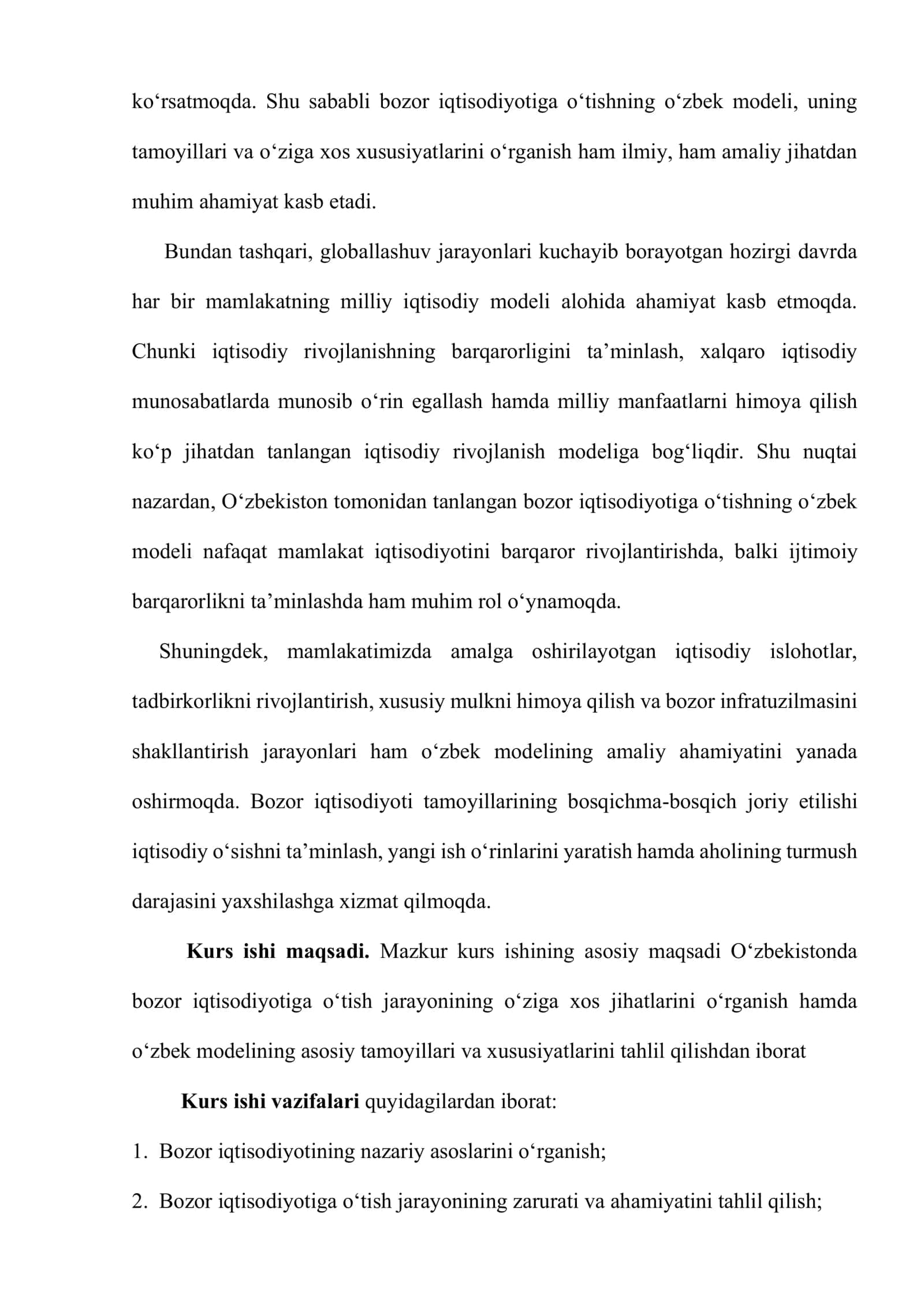 Bozor iqtisodiyotiga o'tishning o'zbek modeli 3