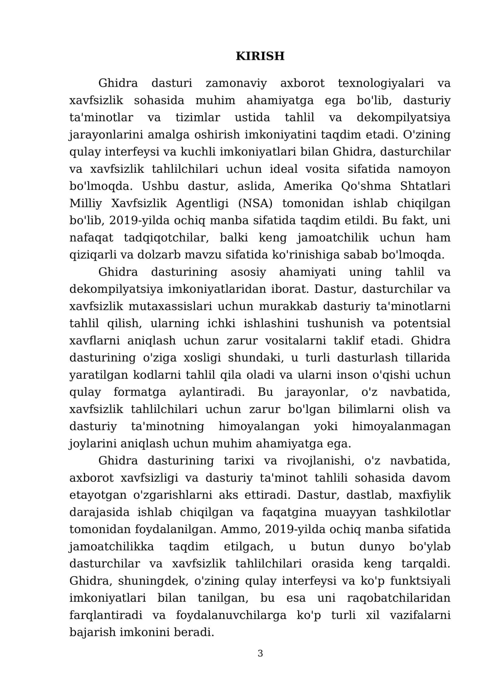 Ghidra dasturi va uning imkoniyatlari 3
