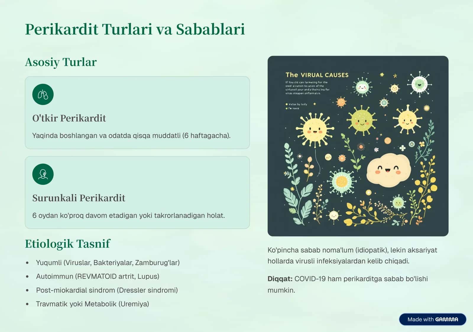 Perikarditlar: Sabablari, Diagnostikasi va Davolash 3
